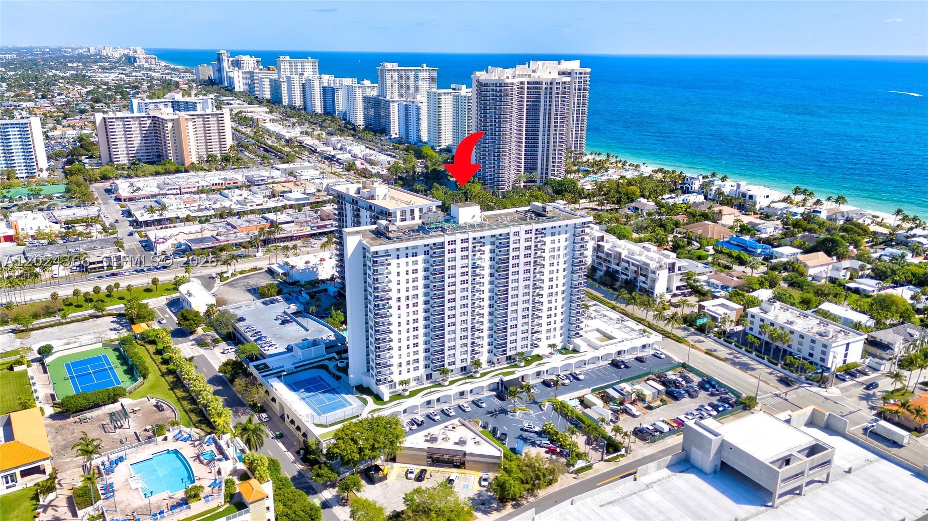Exceptional value directly across from Fort Lauderdale Beach in the desirable Berkley South Condo, this spacious 6th-floor corner residence offers stunning skyline views and an oversized private balcony perfect for enjoying the South Florida coastal lifestyle. Featuring 2 bedrooms and 2 full bathrooms, this move-in-ready home showcases hurricane-impact windows, fresh interior paint, and three expansive walk-in closets providing exceptional storage and functionality. Residents enjoy resort-style amenities including a heated pool, fitness center, and resident lounge within a pet-friendly, well-maintained community. Ideally located near the Galt Ocean Mile with walkable access to the beach, dining, shopping, entertainment, and everyday conveniences, offering the perfect blend of beachside living and city convenience.