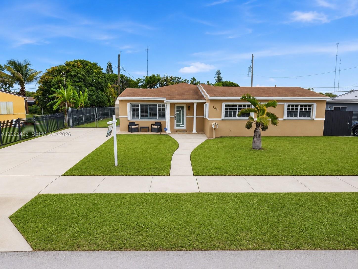 Welcome to this beautifully updated home in the heart of Miami Gardens! This spacious property features a renovated kitchen with granite countertops, stainless steel appliances, a gas stove top, and modern finishes throughout. Enjoy peace of mind with a newer roof, impact windows, gas dryer, gas water heater and a whole-home generator for added comfort and security.

The home offers multiple living spaces including a formal living room, separate den/family room, dining area, covered patio, and a huge indoor laundry room with a gas dryer and "Generator to operate the entire home. Fall in love with the primary suite addition featuring a spa-style bathroom designed for relaxation.

Sitting on a huge lot with great curb appeal, this home also offers an extended driveway with plenty of parking space. Perfect for entertaining, growing families, or simply enjoying comfortable South Florida living. Minutes from Hard Rock Stadium and conveniently located approximately 20 minutes from Miami International Airport, Fort Lauderdale Airport, and the seaport. Close to major highways, shopping, schools, and parks.

A must see!