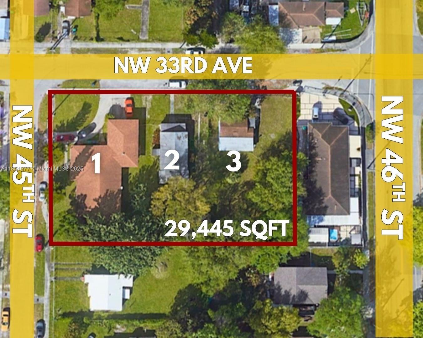 Rare Opportunity!
Spacious 29,445 SF residential lot just blocks from Hialeah, featuring a portfolio of three legal properties under one folio.

5BD/4BA – Currently rented for $4,000/month

3BD/2BA – Vacant and ready for full rehab

2BD/1BA – Currently rented for $1,500/month

Strong income-producing asset with tremendous development potential — a true covered land play in a rapidly growing market. Situated in a designated Opportunity Zone, offering significant tax advantages. Perfect for investors and developers looking to maximize upside while generating cash flow today.
