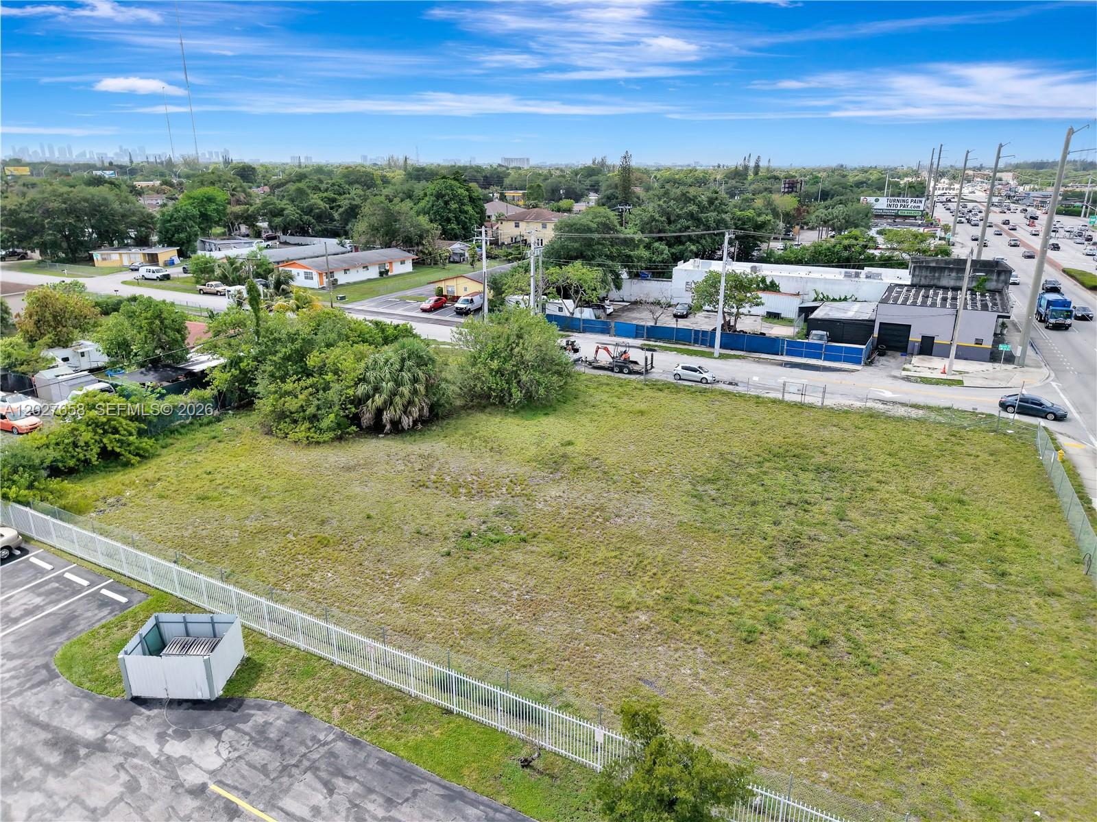 Gridline Properties is pleased to present 2591 S State Road 7, a prime 0.62-acre corner development site offering 155 feet of direct frontage on US-441/SR-7 in West Park, Florida, available at $1,600,000. Situated along one of South Florida's most strategically connected commercial corridors, the property sits at the crossroads of Hollywood, Pembroke Park, and Miramar. This places it within minutes of a dense residential base and major employment centers throughout South Broward. Direct access to I-95 and the Florida Turnpike gives the site a true regional draw, while a daily traffic count exceeding 45,000 vehicles on SR-7 ensures unmatched visibility and consistent consumer exposure.

Zoned Transit Oriented Corridor (TOC), the property supports a wide range of development uses including retail, drive-thru, mixed-use, office, and multifamily residential, on an efficient rectangular footprint of approximately 155' x 190' with two potential points of ingress/egress. The SR-7 corridor serves as the primary commercial spine
linking Fort Lauderdale to Miami-Dade, and the immediate submarket has seen growing developer interest driven by TOC designations, infrastructure investment, and demand for transit-adjacent development, making this an exceptional opportunity to acquire a high-visibility land position in one of Broward County's most actively
evolving submarkets.