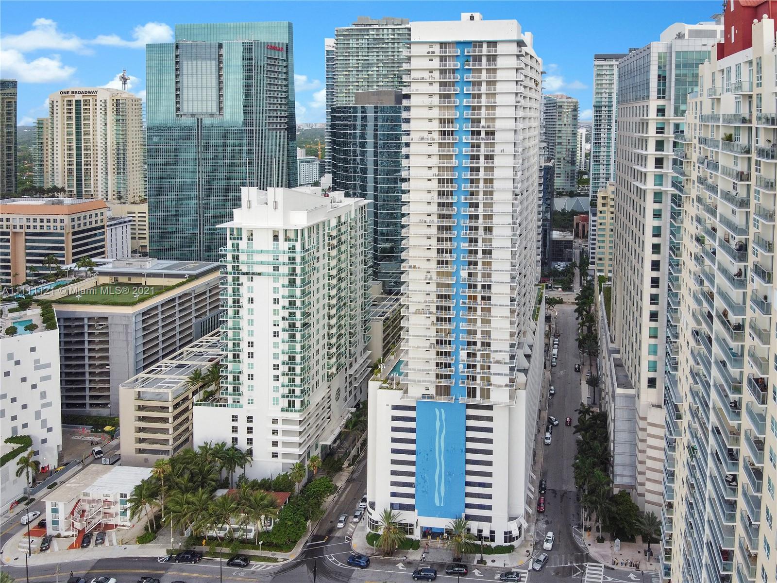 Breathtaking views from this beautiful and spacious three bedroom, two bathroom penthouse condo in the heart of Brickell. This stunning unit features City and partial water views from the 42nd floor, Resort Style amenities and much more. This property is a short term rental cash cow. Solid income producing, top-floor unit in a great building. The unit is completely updated and furnished with high end finishes. Great ROI on a performing unit in the heart of the city. Showings limited, but possible. Matterport video at link. All photos and video are recent.