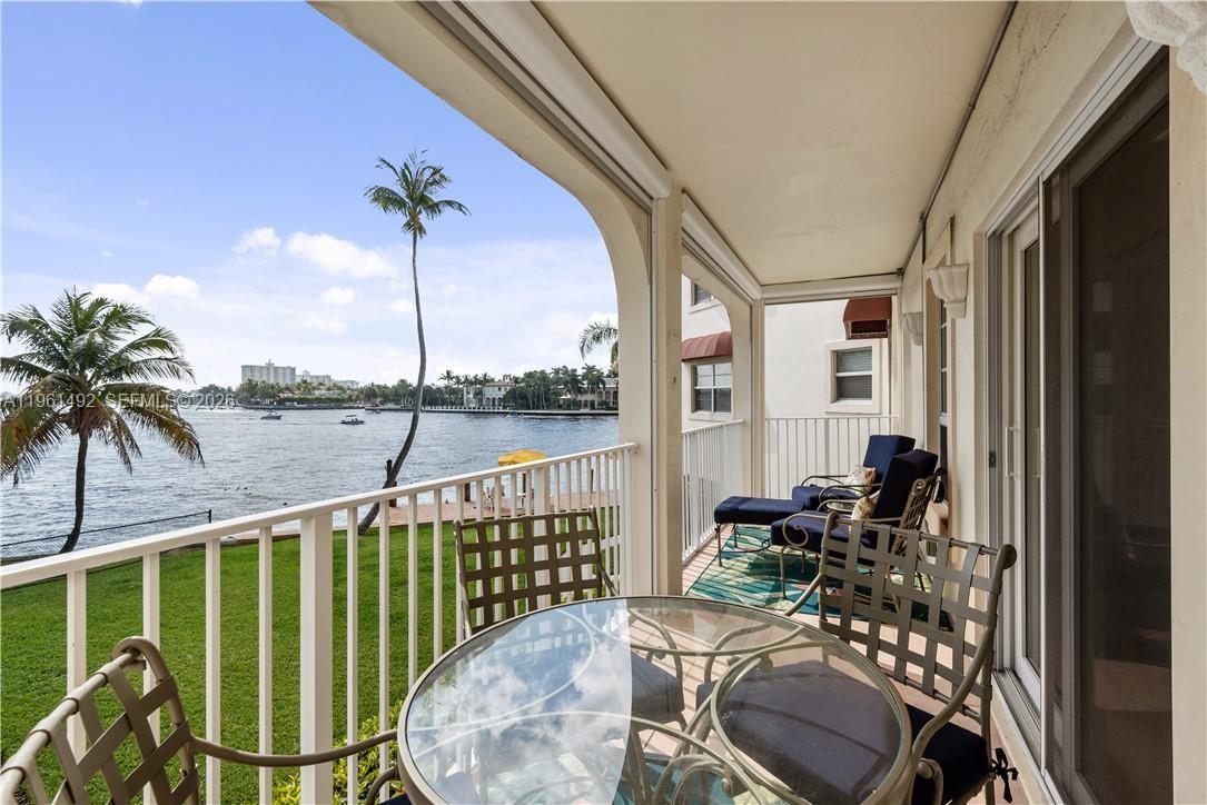 Rarely availlable 2 bedroom / 2 bath with large balcony and direct intercoastal view.  Professionally decorated this stunning home offers a split bedroom plan and modern kitchen and baths.   This boutique building sits directly on the intercoastal way and only 1 block for the Atlantic Ocean.   Short term rentals allowed (currently used as an Airbnb) with few restrictions.  This well managed condo association is in a strong financial position with no assessments planed for the future.   Maintenance includes AC, Electric, Hot water, high speed internet, water, garbage, heated pool, plus wind and flood insurance.   Truly a one of kind place to call home.