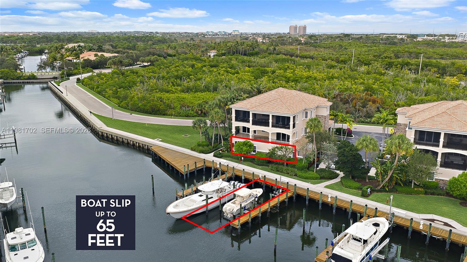Imagine walking out your door and onto your boat, with a private dock for up to a 65-foot boat directly outside this first-floor waterfront home. This move-in-ready residence is located inside the highly desirable, manned-gate boating community of Frenchman's Harbor, offering direct ocean access and an effortless coastal lifestyle. This beautiful first-floor unit offers easy, stair-free living with immediate access to your dock—perfect for loading up, heading out, or enjoying the water anytime you want. Frenchman's Harbor is a boutique waterfront community designed for those who value privacy, security, and an active boating lifestyle. Residents enjoy a resort-style waterfront pool, private boardwalk, and beautifully maintained tropical grounds. Tastefully updated and thoughtfully
laid out, the home includes a two-car garage and comfortable, inviting living spaces. By boat or by car, the location is hard to beatjust minutes from the beach, inlet, waterfront restaurants, and shopping. Boat slips accommodating up to 65 feet are extremely hard to come by in the area; if you're looking for a home for you and your boat, this is a must-see.