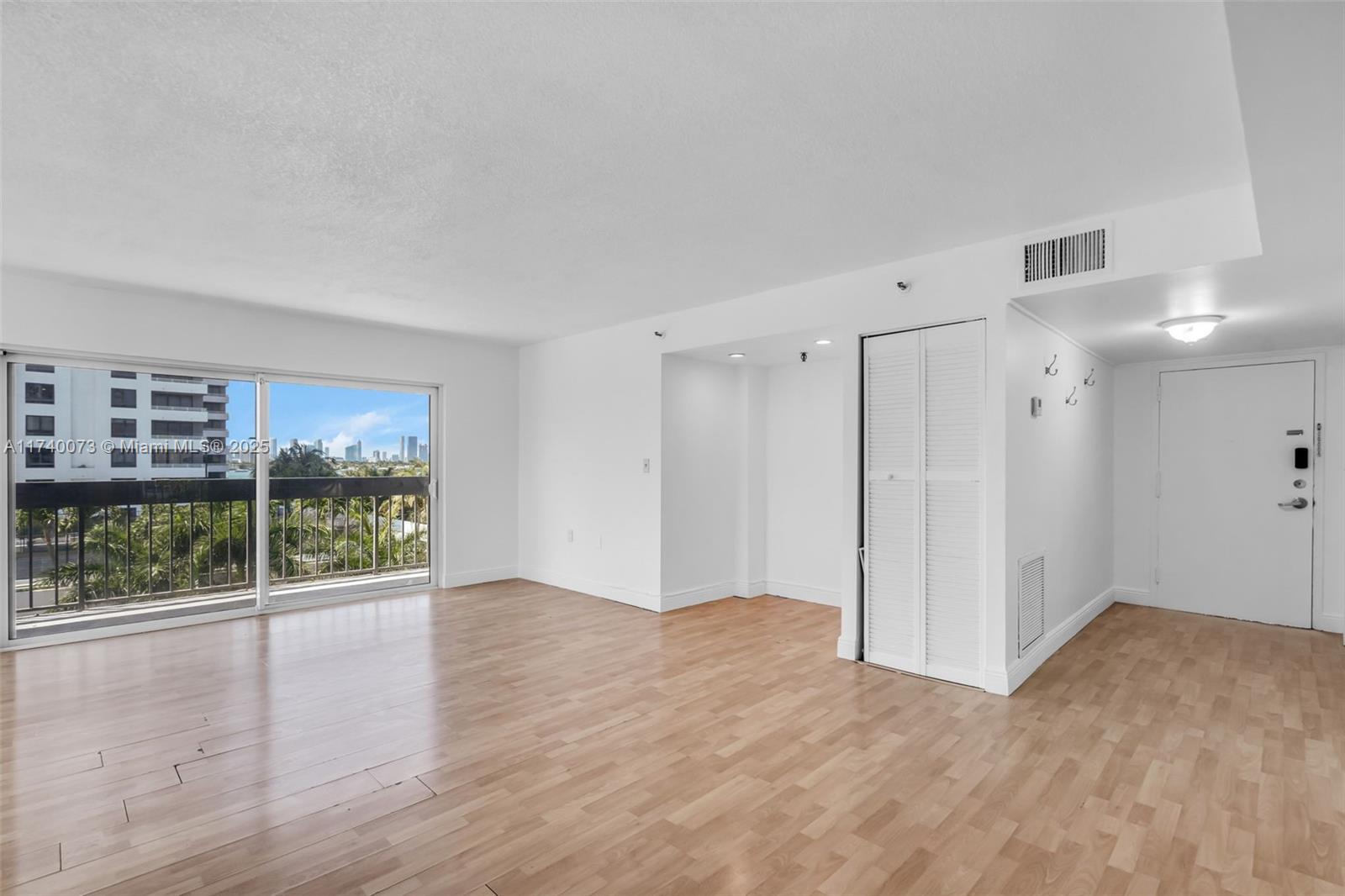 2 bedrooms on West Ave with bay views in SoBe. Recently renovated corner 2 bedroom with 1.5 bathrooms. Very bright unit with western bay views along with north and south exposures. There is a large, covered western facing balcony right off the living room with views of Biscayne Bay. Updated appliances installed in the kitchen. LED lighting installed in kitchen, living room, and bathrooms. Both bedrooms are well sized and have a generous amount of closet space. This condo comes with 1 assigned parking space. Per the association, pets under 20LBS allowed.