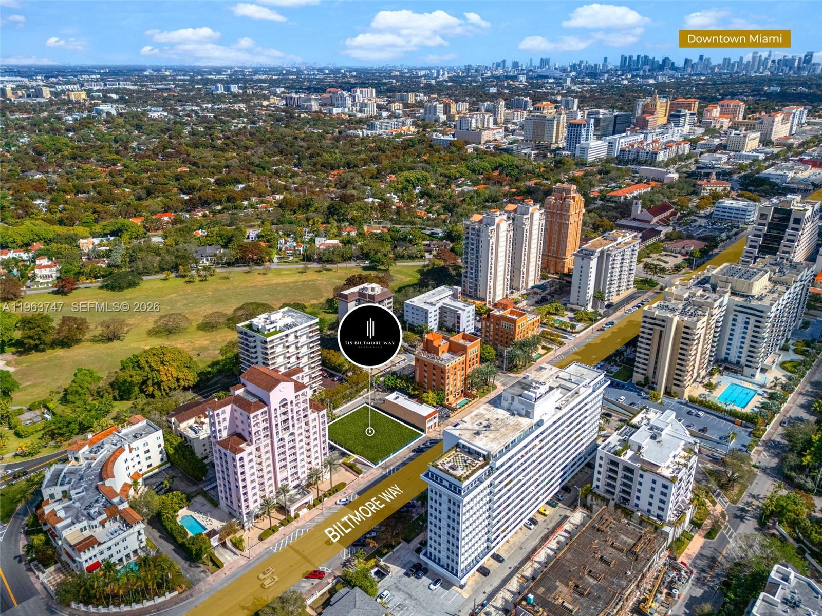 **Prime, Shovel-Ready Boutique Condo Development**. Exceptional opportunity to acquire a fully shovel-ready, Class A boutique condominium development site in the heart of Coral Gables, just steps from the historic Biltmore Hotel. Positioned along prestigious Biltmore Way, this 12,000 SF (100’ x 120’) MF4-zoned parcel is approved for a 12-story, 157-foot luxury residential tower designed for maximum exclusivity and privacy. Each residence is designed with private elevator foyer access, 9’6”–11’6” ceiling heights, floor-to-ceiling impact glass, and five separate private outdoor spaces connected to living and bedroom areas. Interiors are specified with top-tier finishes including Wolf® dual-fuel gas ranges and appliances, Sub-Zero® refrigeration and wine storage, Cove® dishwashers, imported Italian cabinetry, spa-inspired bathrooms with dual rainfall showers, and expansive kitchen islands. 
Coral Gables remains one of the most supply-constrained and architecturally protected municipalities in South Florida, creating a high barrier to entry for new development. With approvals in place and luxury specifications defined, this offering significantly reduces entitlement risk and accelerates the path to vertical construction. This is a rare opportunity to deliver an ultra-luxury, privacy-driven product in one of Miami’s most prestigious residential corridors.