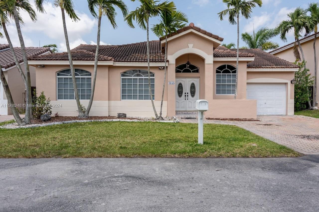 This lovely property offers the perfect blend of comfort and convenience. There’s 3 beds, 2 baths and 1 car garage. The home features a split floor plan with spacious living area, tile floors all throughout, kitchen and dining with stainless steel appliances. Large bedrooms. The Master bedroom has its own private bath. Home is equipped with hurricane shutters. Fully fenced backyard, perfect for outdoor activities and gatherings. Don't miss the opportunity to make this your forever home!