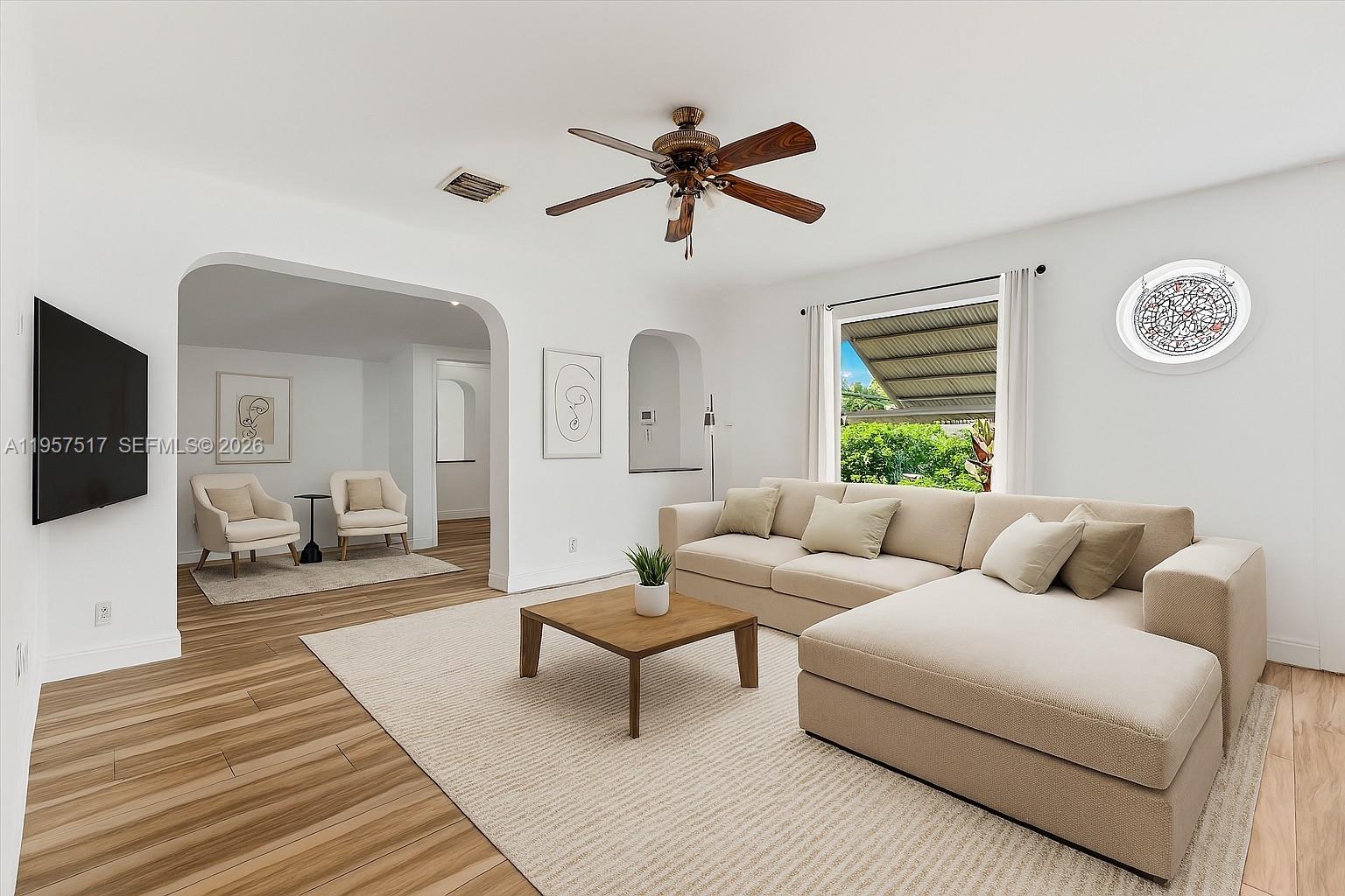Investor special or future dream home! This fully renovated 3-bed, 2-bath Margate Shores beauty sits on a 6,405-sq-ft waterfront lot with a fresh-water canal and new dock. Off the water you’ll find a paid-off 2.1?kW solar system powering electric and hot water, a certified butterfly garden, avocado tree, paver driveway and exterior water features. A 384-sq-ft screened-in lanai expands your living space, while dramatic wooden privacy gates and a fenced backyard ensure seclusion.

Inside, the home enjoy a cozy/open kitchen with two baths that have a custom concrete design with countertops and jetted tubs; tile and wood flooring throughout. A third bedroom that can act as a mother-in-law suite with private entry and bath allows the property to be split into a 1/1 and a 2/1—perfect for house hacking, multigenerational living or maximizing rental income. Built in 1966, the house boasts solid bones, abundant natural light and no HOA.

Located in a quiet neighborhood near schools and parks, this home offers the freedom to create your ideal lifestyle or investment. Bring your vision and unlock the possibilities!