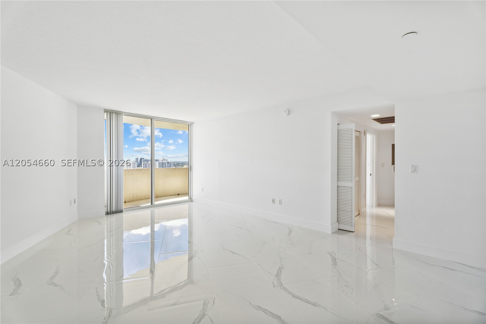 Beautiful high-floor unit with South West panoramic views of Aventura Park and Skyline. Brand new porcelain floors throughout. Full-size washer and Dryer in unit with lots of storage, a walk-in closet in the bedroom. Impact glass all throughout. Top of the line. amenities provide resort-style living. Gated covered parking with designated parking spot, optional valet services, front desk and security, on-site manager, 2-story gym, sauna, business room, library, billiards, party room, children's playground, children's pool, BBQ and picnic area, lap pool, jacuzzi, 3-mile bike/jog path, and more. Ideal location, close to everything in the center of Aventura!
