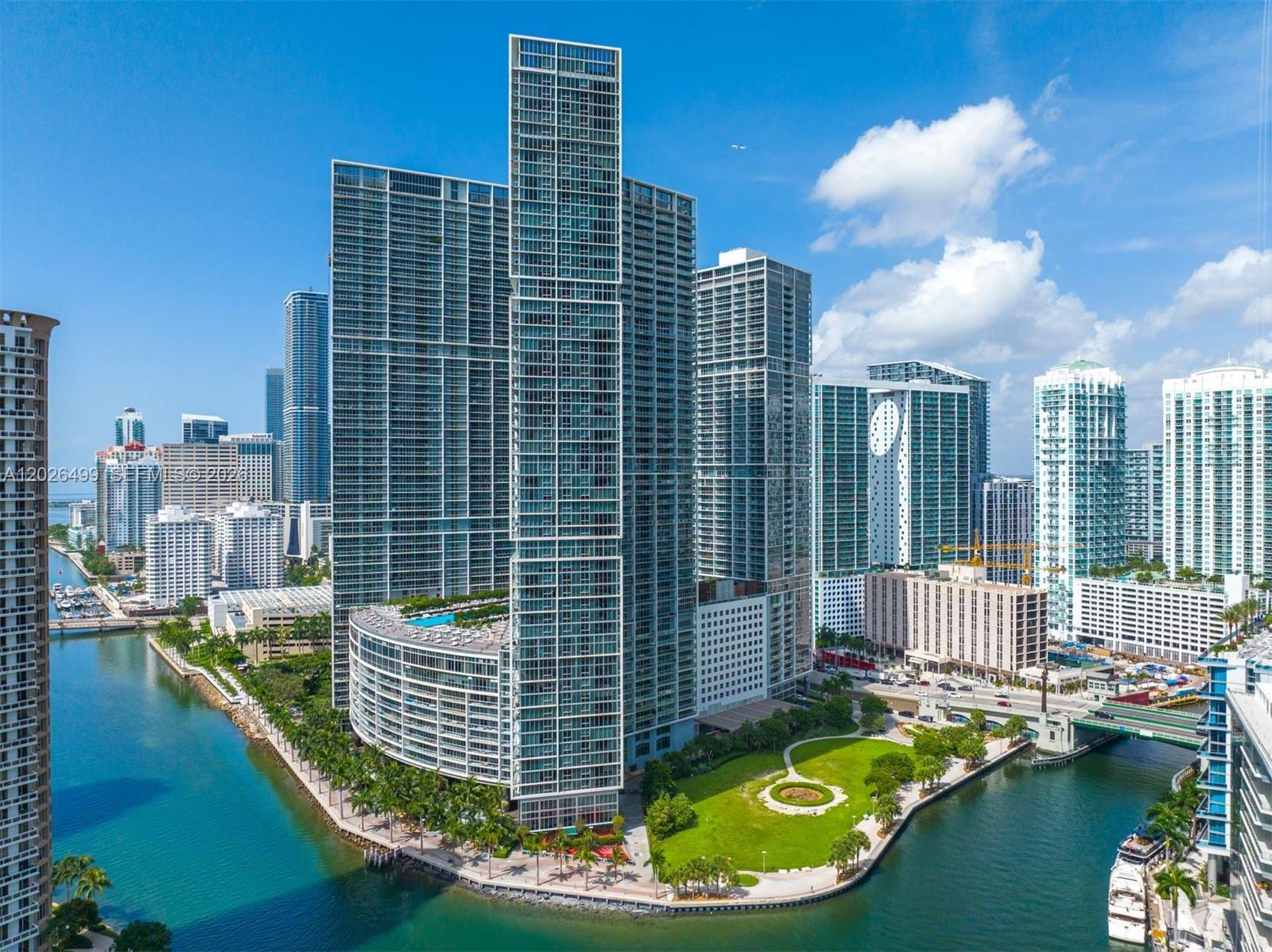 Experience luxury living from the 35th floor at Icon Brickell in this stunning 2 bedroom, 2 bath corner residence offering breathtaking views of Biscayne Bay, the Miami River, and the Brickell skyline. Floor to ceiling windows fill the residence with natural light and open to an expansive terrace overlooking the amenity deck. The spacious layout features an Italian-designed kitchen, a Sub-Zero refrigerator and freezer, and a large eat in island. The primary suite offers sweeping water views, dual walk in closets, and spacious bathrooms. Residents enjoy 5 star amenities including a 300 foot resort style pool, one of a kind spa, fitness center, on site dining, 24-hour concierge, and valet. Ideally located in the heart of Brickell, just steps from Brickell City Centre, Whole Foods, dining, shopping, nightlife, and transportation.