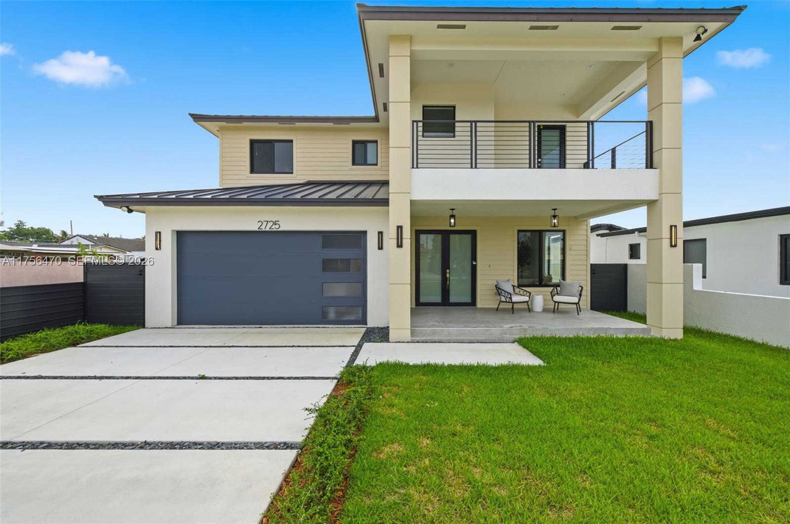 Brand New Construction 
Experience elevated modern living in this stunning new construction residence, thoughtfully designed with sophistication, comfort, and timeless style in mind. This 4-bedroom, 4-bathroom pool home offers the perfect blend of modern luxury, functionality, and effortless living. A bright open-concept floor plan seamlessly connects expansive living, dining, and entertaining spaces, all filled with natural light and designed for today’s lifestyle.The designer kitchen serves as the heart of the home, showcasing sleek custom cabinetry, premium finishes, elegant contemporary details, ample storage, and a dramatic waterfall island perfect for gathering and entertaining. Expansive interiors create a warm yet refined ambiance with seamless indoor-outdoor flow ideal for everyday living and hosting guests. The spacious primary suite offers a private retreat with a spa-inspired bath, while generously sized secondary bedrooms provide flexibility and comfort for family and guests. Step outside to your private backyard oasis featuring a sparkling pool, perfect for entertaining or enjoying the Miami lifestyle year-round. Complete with a 2-car garage, curated high-end finishes throughout, and thoughtfully designed modern details, this move-in ready residence delivers elevated luxury and timeless appeal in one exceptional offering.