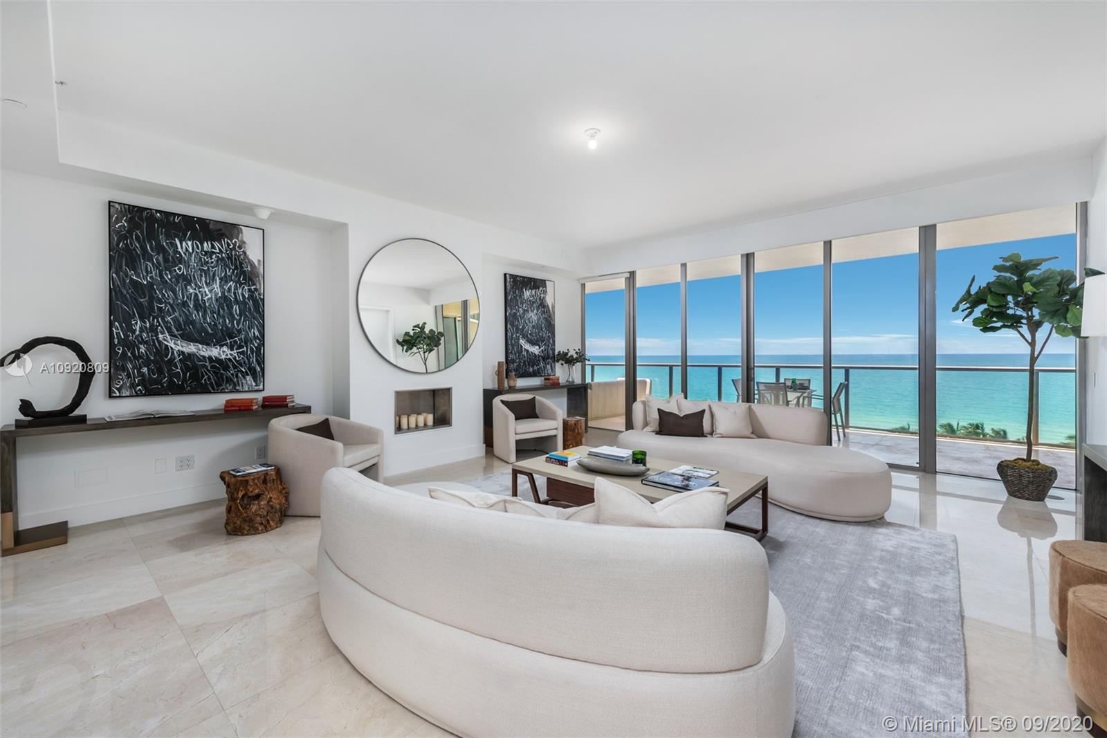 Make this fabulous space your home at the renowned 5 star St Regis. Enter this 3/3.5 flow
thru unit via your own private lobby. 3000 sq ft of luxury living with unparalleled views
of the ocean. 3 oversized terraces offer stunning sunrise and sunset views. Chefs kitchen
has gas range, Sub Zero, Wolf & Miele appliances. Expansive master suite with large
European closet, midnight kitchen & huge spa bath. Marble floors, lutron lighting,electric
shades, impact windows & laundry room are just some of the features. Resort amenities
include 4 pools, 3 restaurants, beach service with oceanfront cabanas, full service Remede
spa, fitness center, 24 hr concierge, butler, room service, valet and security. Bal
Harbour shops & restaurants opposite, houses of worship, schools and airport close by.