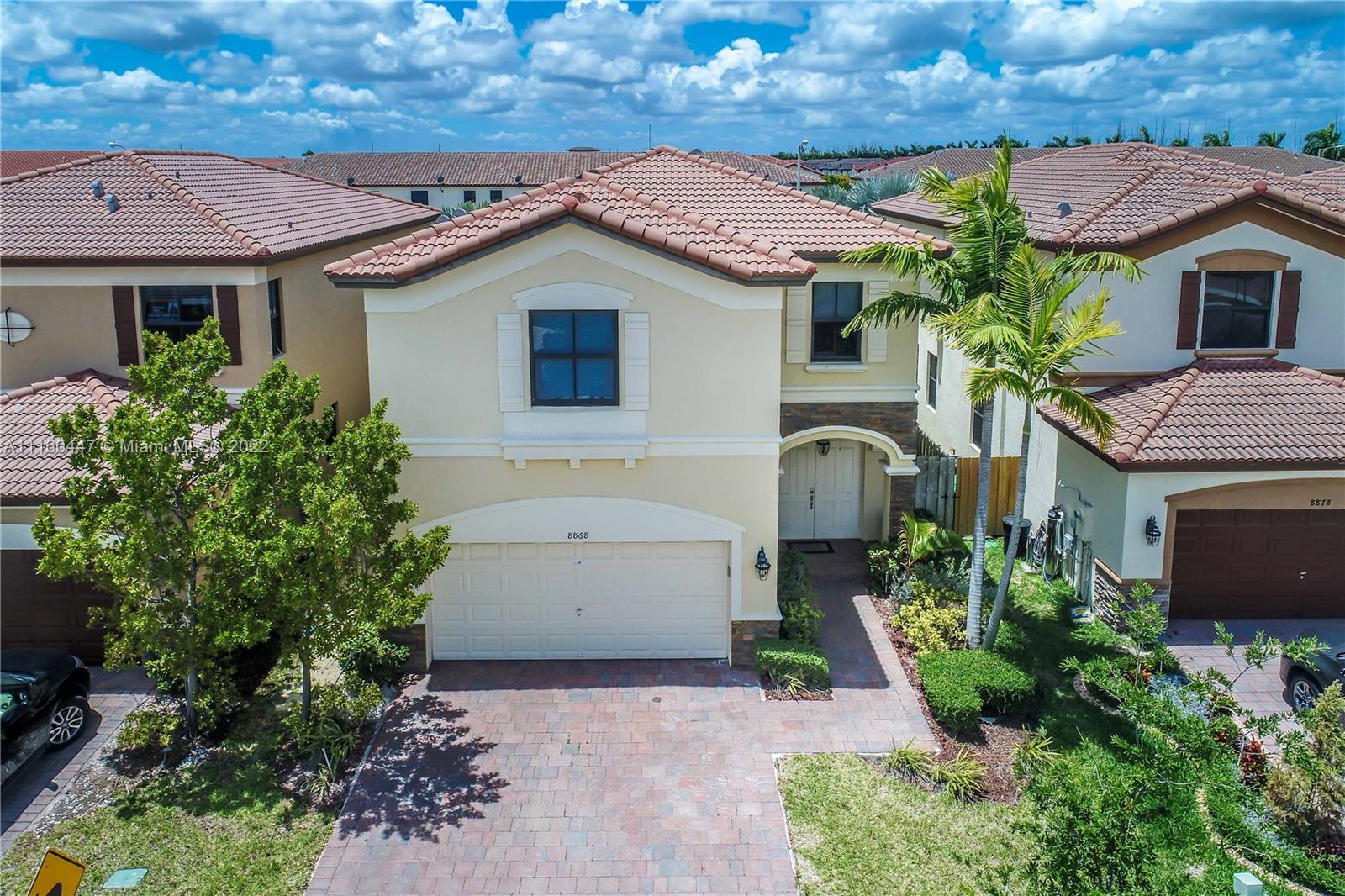 BEAUTIFUL!!!! 2 STORY SINGLE FAMILY HOME AT RESIDENCE IN PRESTIGIOUS ISLES AT GRAND BAY !!! 4 BED/ 3 BATH AND 1/2 BATHROOM DOWNSTAIRS. 2 CAR GARAGE. UPGRADED KITCHEN W/SS APPLIANCES, GRANITE COUNTERTOPS. WINE COOLER. CLUB HOUSE WITH ALL POSSIBLE AMENITIES LIKE POOLS, JACUZZI,MODERN GYM, TENNIS COURTS, BASKETBALL COURT, RESORT STYLE AMENITIES ,GATED COMMUNITY 24hr SECURITY, EASY ACCESS TO EXPRESSWAY TURNPIKE AND PALMETTO , MALLS (INTERNATIONAL AND DOLPHIN), SUPERMAKETS, RESTAURANTS, AND MUCH MORE.