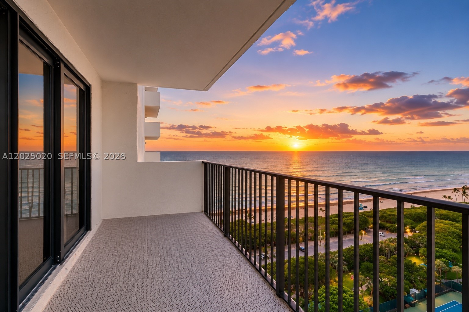 Resort Living, Every Day — Unobstructed Ocean & Intracoastal Views!
20th floor, South-facing in Summit Towers' North Tower, bathed in all-day sunshine. One of the most permanently view-protected addresses not just in the complex, but in all of Hollywood Beach — the corridor secured forever by the building's own amenities grounds.
Move-in ready, this UNIQUE split 2-bed/2-bath + DEN spans 1,570 sq ft of resort-style living. The open kitchen invites easy entertaining, with tile floors flowing throughout the main living areas, IMPACT WINDOWS, IN-UNIT LAUNDRY, and a 132 sq ft private balcony made for sunrise coffee or sunset cocktails over the water.
The DEN flexes effortlessly as a home office or sitting room.
Summit Towers sits on nearly 9 acres of resort amenities: two pools (one heated, both with water views), direct beach access with lounge chair service, fitness center, tennis, pickleball, party room, library, card room, café, BBQ areas, covered bike storage, and 24-hr doorman/CCTV security — plus year-round clubs and events.
Located on the southern tip of the Hollywood Broadwalk, near dining, shops, and live entertainment. Minutes to FLL Airport. The newly reopened Hollywood Beach Golf Club (Richard Mandell design) is just 5 minutes away.
Live here full-time or escape seasonally — every day feels like resort living.
Flexible showing times!
Included: premium 1st-floor assigned parking and 1st-floor covered & air-conditioned storage unit. Additional parking possible.