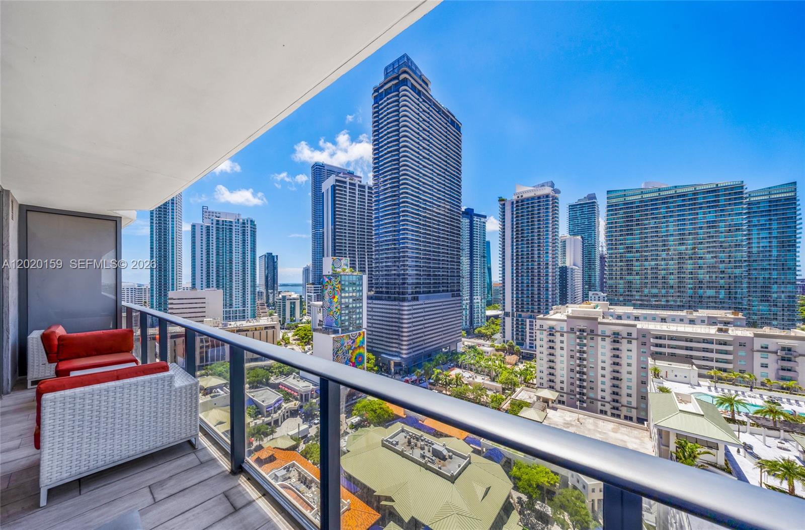 *** A TRULY MUST SEE *** Modern & Spacious 1BR/2BA+DEN w/breathtaking city views awaits you!! Open floor plan, in-unit washer/dryer. 

PROPERTY HIGHLIGHTS: 
* LARGEST 1BR/2BA MODEL (851SF) * , * ALL FURNITURE INCLUDED IN SALES PRICE * CURRENTLY LEASED AT $4,100.00 UNTIL APR'27.(EXCELLENT TENANT)* . * SHORT TERM RENTALS ALLOWED (MIN 30 DAYS)*

Ideal as a primary residence, 2nd home or a lucrative investment. HOA fees include water, cable & internet.
Embrace urban living as its finest by calling today to schedule a showing.
