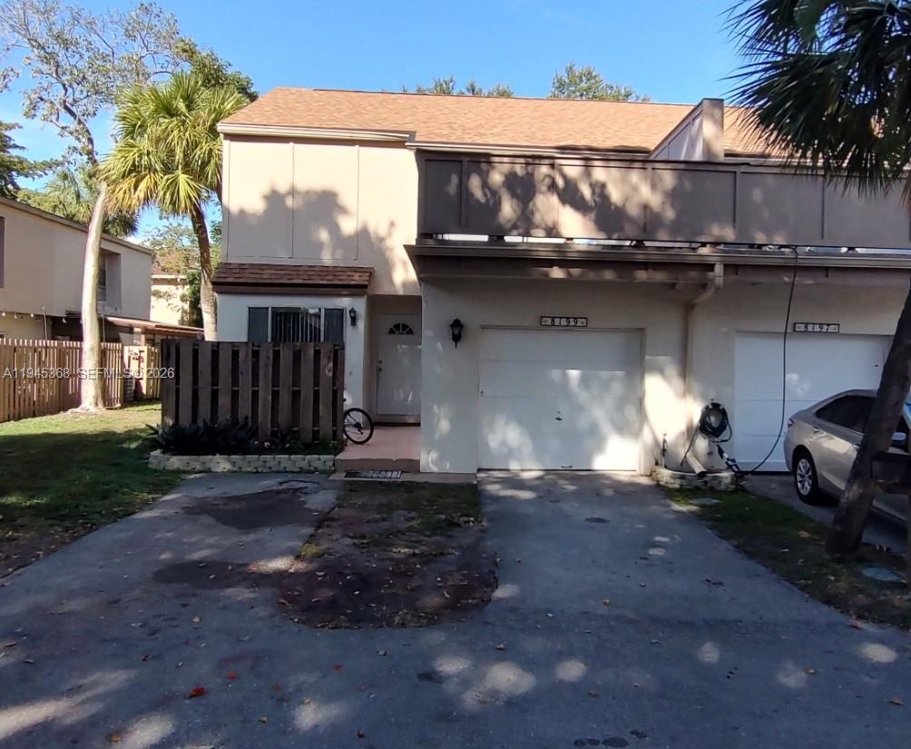 NEW ROOF! Spacious 3-bedroom, 2.5-bath townhouse in the heart of Plantation, with the option for a 4th room in the garage. All bedrooms are located upstairs and feature large closets. The primary suite offers a walk-in closet, full bathroom, and a private balcony. Enjoy multiple outdoor living spaces including a fenced back patio, open front patio, and balcony. The home also includes a dedicated laundry closet, garage, and a fenced patio ideal for relaxing or entertaining. Conveniently located just minutes from shopping, dining, and major highways. Community amenities include two swimming pools, a tennis court, and a playground. current rental $3447/M till Dec 31,2026