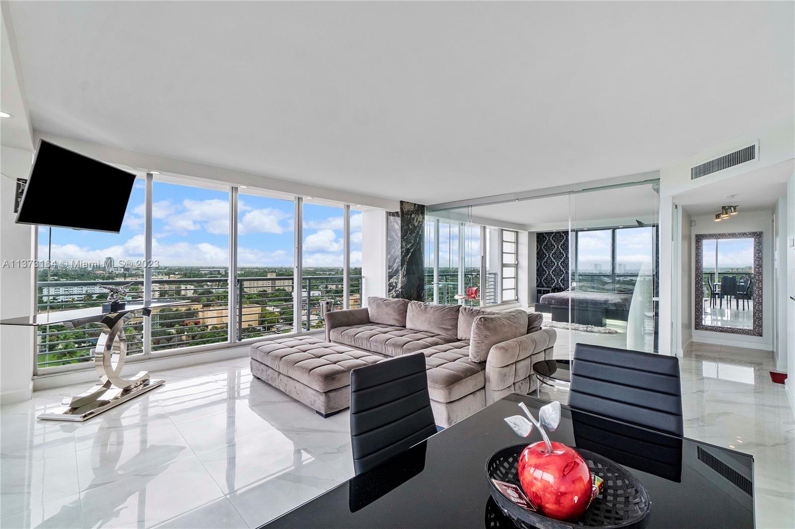 This newly renovated corner Condo unit features Floor to Ceiling windows. Views of the ocean and Miami skyline from the 15th floor. Modern high-end luxury finishes with three individual balconies. This boutique-style Condominium building recently passed its 40-year certification and is currently redoing the interior common and pool areas. Hollywood Circle is currently undergoing a renovation project. This Condo is a five-minute drive to the beach, across the street from a supermarket and city center with tons of restaurants, a large park, and plenty of entertainment. Less than a 15-minute drive from Fort Lauderdale/Hollywood airport. Great all-around area with plenty of opportunity!!!