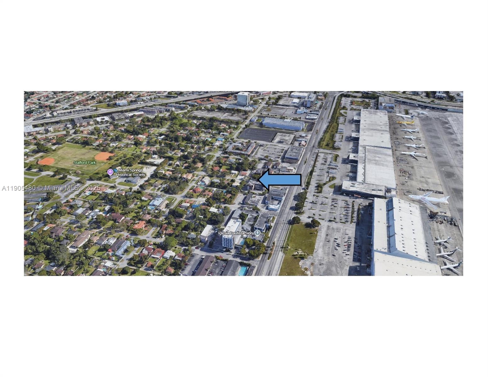 Priced to Sell.  2,849 Adjusted SF office warehouse situated on an interior 9,450 SF lot. The structure encompasses 1,750 SF of warehouse area and 1,100 SF of office area. The property has 3 offices, and 3 bathrooms, kitchen area. It is ADA compliant, full CCTV, access control and ample front and rear parking. The property is in good condition for the area. The warehouse has street, rear loading. Great location.  Across from the airport, close to the SR 112 Ramp. Great access!!!REDUCED REDUCED!!!  BRING ALL OFFERS!!!