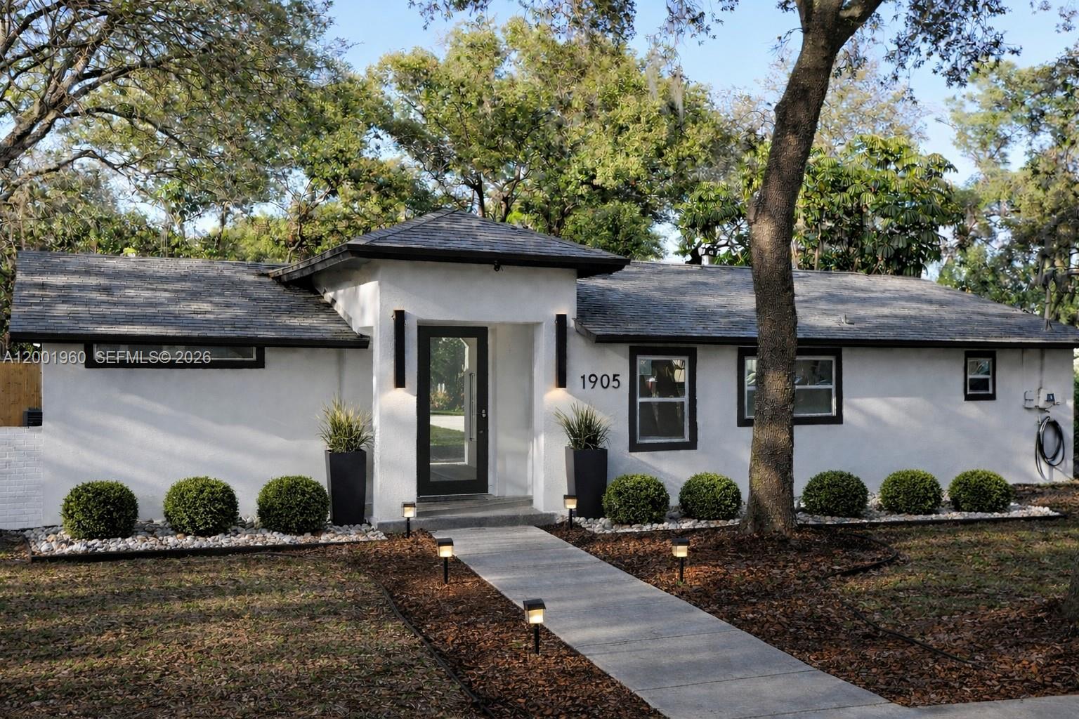 Amazing 3-bedroom home featuring a functional , well designed layout and spacious open floor plan ideal for modern living and entertaining. Kitchen includes an oversized island and separate pantry for added storage. Private swimming pool and large gated backyard with ample space and room for RV parking.Custom built-in entertainment center with electronic fireplace and ambient LED lighting. Luxurious primary suite offers a glass -enclosed shower,;freestanding soaking tub, closets, and motorized TV lift system. Two secondary bedrooms share a Jack-and-Jill bathroom, plus an additional full bathroom perfect for guests. Clean modern finishes throughout create a bright and open feel.