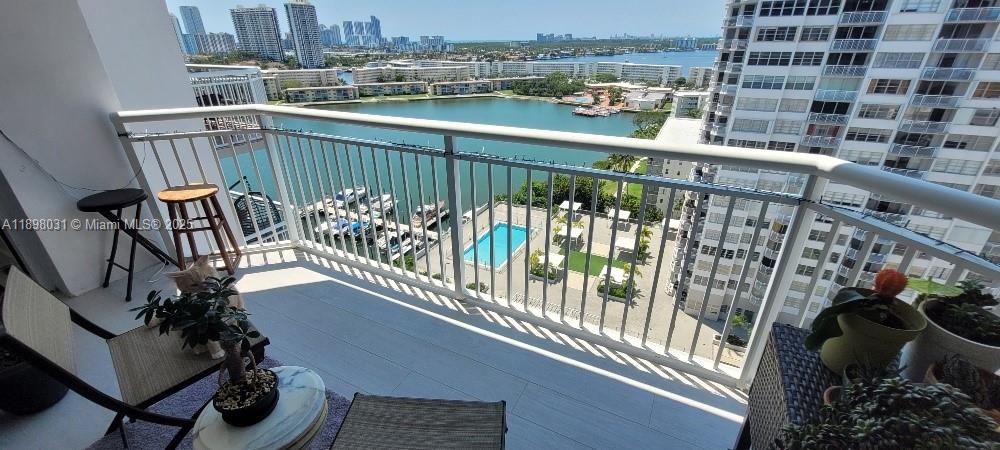 Rare Opportunity and barely available. This unit its a 3 bedrooms , 3 full bathrooms with over 1800 sqft overlooking the Intracoastal, Ocean and Bldg's amenities. Fully renovated, Brand new Kitchen Cabinets, New Sliding Door and Windows (Impact Window) in living room and kitchen. Gorgeous Porcelain flooring, Modern open kitchen concept.  Unit has a tenant in place leaving in February/2026. Lots of roomy closets. Bldg it's in in the middle of passing the 40 & 50th year concrete restoration/beautification.