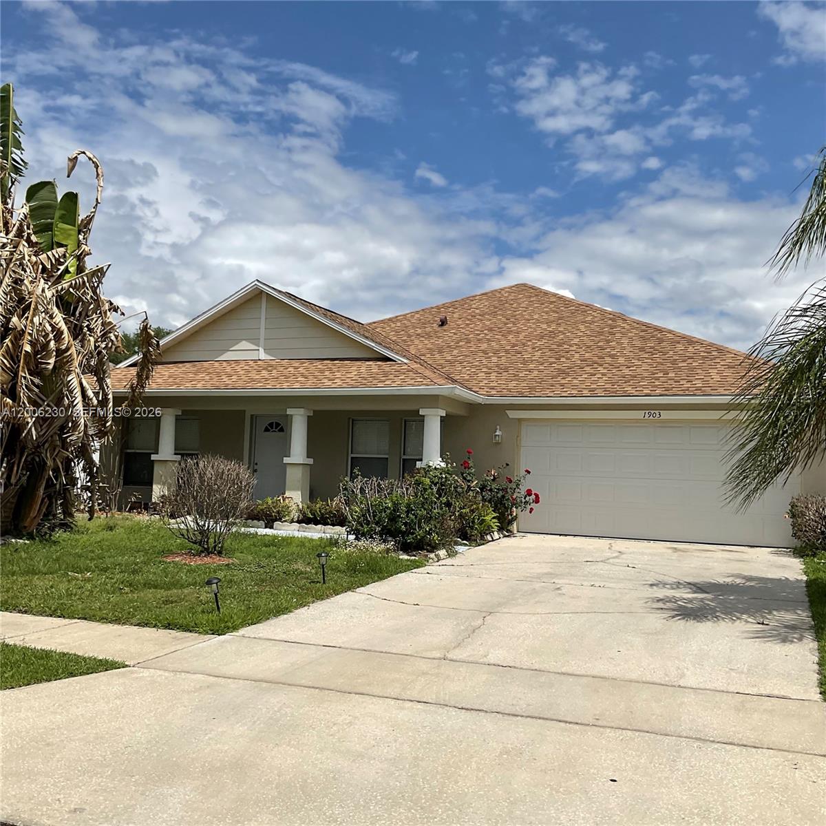 Beautifully remodeled 3-bedroom, / den  2-bath home with a 2-car garage, perfect for first-time buyers or investors. This move-in ready property features a modern design, Master bathroom consists of stand up shower and Jacuzzi,  spacious laundry room, and low HOA. Located in the greater Kissimmee area, (Neptune Point) it offers a huge backyard with room for a pool—ideal for future value and outdoor living. Enjoy the enclosed patio and Florida room, plus mature fruit trees that add charm and convenience. A great opportunity for primary residence or rental income potential.