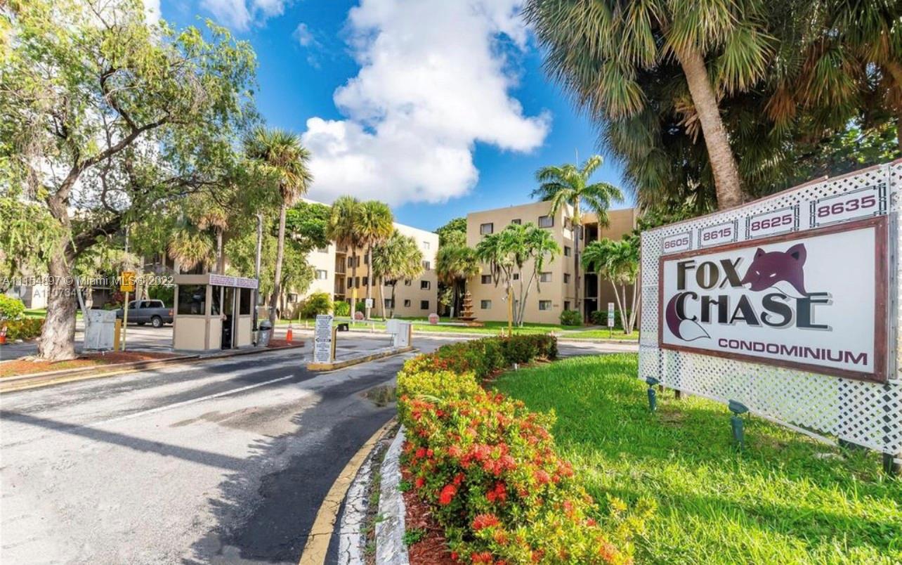Great two bedroom residence located on the first floor which interior features include a great floor plan, tile floors throughout, screen patio with outside entry.  Exterior features include a private serene garden community which has great amenities such as gated 24-hour security entry, laundry facilities, a stunning tropical swimming pool, tennis court, and assigned parking. This property is centrally localized being close to fine dining, fabulous shopping, and easy access to major highways.  Tenant occupied currently paying $1400 a month. Investors Special, Won't Last!! CASH ONLY