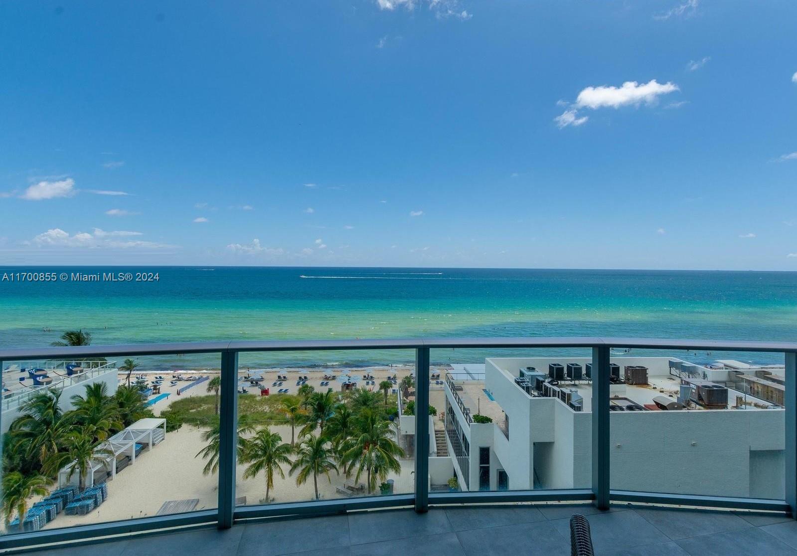 Amazing unobstructed ocean view from exquisite furnished 2/2 high ceilings without use restriction, you and your friends can enjoy it for unlimited time a year. Enjoy Hyde Resort’s luxury amenities: two restaurants, a fitness center, spa, yoga/Pilates studio, and an oceanfront pool. Whether for a primary residence or as a flexible, no-restriction rental investment, this property is a rare beachfront opportunity. Recently awarded the AAA four diamond award, with two restaurants.
This unit is beeing used by the Landlord foe personal use.
