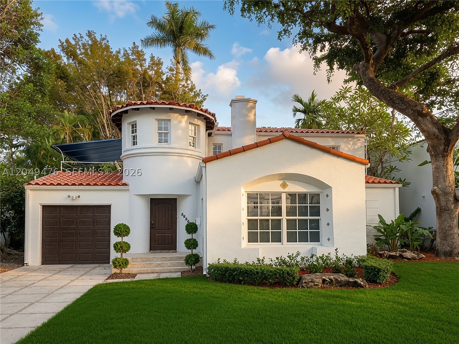 Meticulously refreshed L. Murray Dixon gem on prestigious La Gorce Drive. This 5BR/4BA Mediterranean Deco home has been upgraded inside and out with a brand-new roof and A/C, updated plumbing, and new bathroom cabinetry. A custom kitchen with Wolf appliances and hurricane-impact windows bring modern comfort, while original architectural details — arched doorways, exposed beams, and vintage tiles — preserve the home’s soul. The smart layout with 3 bedrooms downstairs and 2 upstairs gives everyone privacy and space. An expansive backyard with pool is perfect for entertaining — just move in and enjoy!