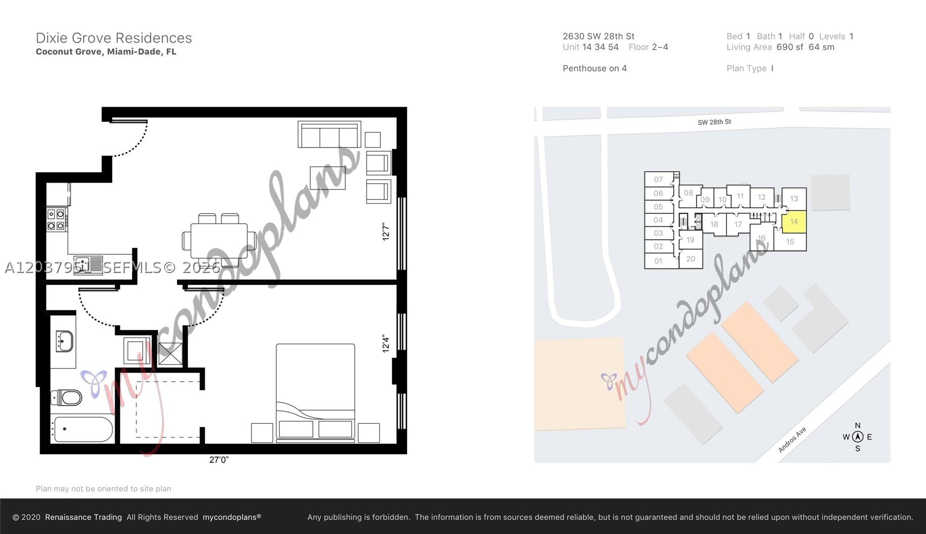 DIXIE GROVE RESIDENCES CO - Residential Lease