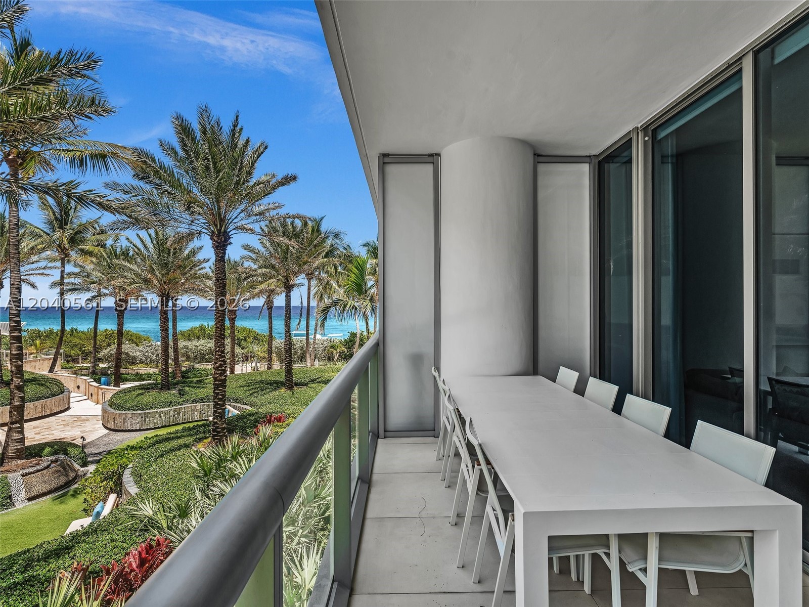 Located in the prestigious Carillon South Tower, this spacious 2-bedroom residence offers a connection to nature while enjoying the comfort, convenience, and services of a luxury oceanfront resort. Featuring floor-to-ceiling glass with 12 foot ceilings, this home is bright open, and airy with immersive ocean and garden views, creating a peaceful backdrop throughout the living spaces.
The well-designed layout offers comfortable living areas and generously sized bedrooms, balancing functionality with a relaxed coastal feel. Residents enjoy direct beach access and Carillon's renowned wellness lifestyle, including a world-class spa, expansive fitness facilities, multiple pools, beach service, and daily wellness programming.
A tranquil oceanfront retreat where nature, wellness, and beachfront living come together.