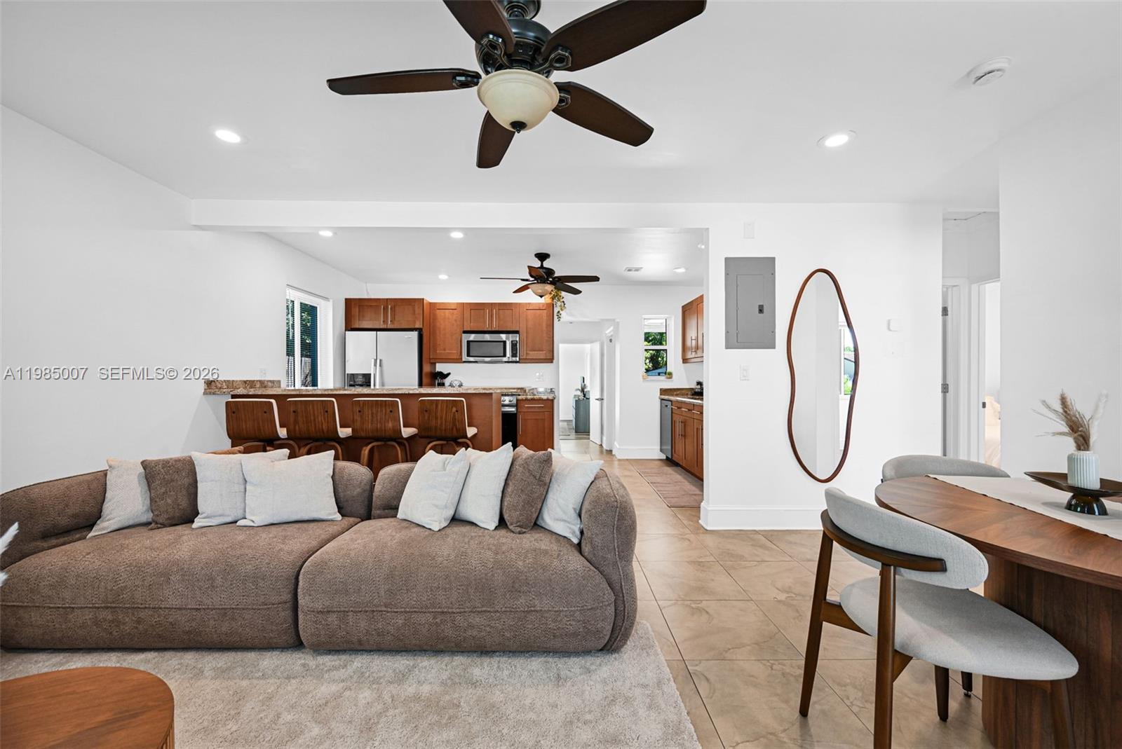 Fully furnished and Airbnb-approved 3-bed, 2-bath home with a large private pool in the heart of Fort Lauderdale! This turnkey property is licensed and ready to operate from day one, making it an exceptional investment opportunity. Features include a tile roof, impact windows, updated electrical and plumbing, stainless-steel appliances, and a new pool pump. The spacious, fully fenced backyard is perfect for entertaining and enjoying the Florida lifestyle. Priced for a quick sale, this property is ideal for investors or end users seeking a low-maintenance, high-income short-term rental or vacation home.