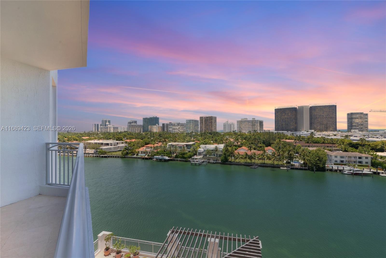 Exceptional residence in one of the area’s most desirable boutique buildings, showcasing sweeping views of the Intracoastal, Ocean, and city skyline. This spacious 3-bedroom, 2.5-bath home features a bright, open-concept kitchen with granite countertops, elegant and polished marble floors, custom walk-in closets throughout, and two parking spots. Enjoy sunrise and sunset views from two private balconies with both eastern and western exposures. Ideally located just steps from Bal Harbour Shops, pristine beaches, fine dining, and charming cafés. The property is also within walking distance of Ruth K. Broad Bay Harbor K-8, one of Florida’s top-rated public schools—an exceptional opportunity for both lifestyle and location.