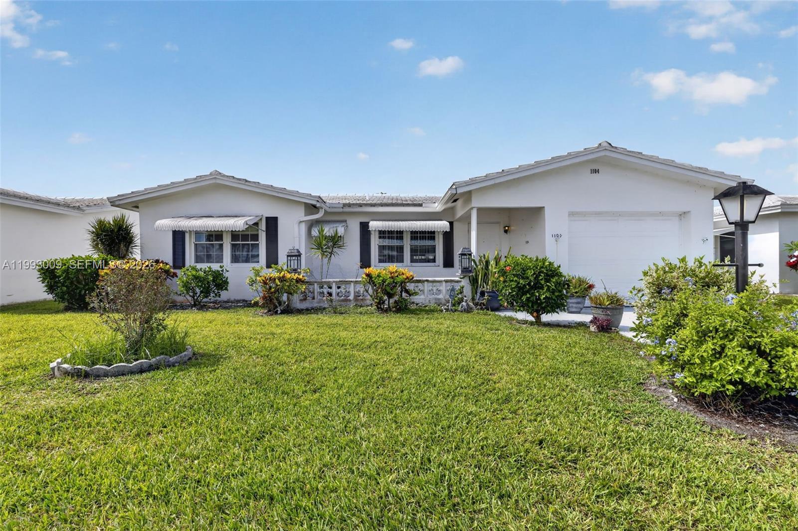 Charming Home in Active 55+ Community in Boynton Beach!

Welcome to 1104 W Ocean Avenue, a beautifully maintained residence located in the desirable Leisureville 55+ community, offering the perfect blend of comfort, convenience, and vibrant South Florida living.

This inviting home features a spacious layout filled with natural light, creating a warm and welcoming atmosphere throughout. The well-appointed kitchen flows seamlessly into the main living areas, making it ideal for both everyday living and entertaining. Generously sized bedrooms provide comfort and privacy, while the outdoor space offers a peaceful setting to relax or enjoy the Florida sunshine.

Residents of this active adult community enjoy access to resort-style amenities, including a clubhouse, swimming pools, golf course, fitness center, and a full calendar of social activities—perfect for embracing a relaxed and engaging lifestyle.

Conveniently located near shopping, dining, major roadways, and just a short drive to beautiful beaches, this home offers exceptional value in a prime Boynton Beach location.

Don’t miss this opportunity to enjoy easy living in one of the area’s most sought-after 55+ communities!