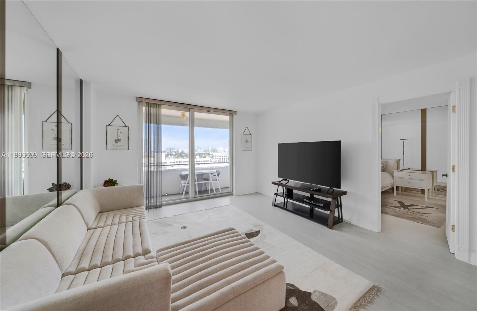 Spectacular Penthouse apartment at the Royal Atlantic . Gorgeous views of Lummus Park, Ocean Drive, Miami skyline and South Pointe area from this West facing apartment at the Royal Atlantic on 5th and Ocean. Plenty of sunlight from this renovated 1/1 with top of the line appliances, laminate floors throughout, hurricane proof windows and sliding door. The Royal Atlantic is perfectly located in the beautiful South of Fifth area with all the best restaurants walking distance and sits right on the sand with its own private and complimentary beach service, gym and gorgeous pool area overlooking the Atlantic Ocean. HOA includes cable and internet. Assigned parking space.