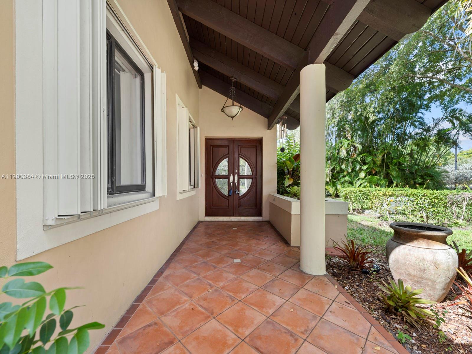 A rare one story spacious corner townhome in the desirable and gated community of Costa del Sol. Featuring a split plan with 3 bedrooms plus one flex room, perfect for a home office or playroom. Kitchen offers granite counters, a new refrigerator and over looks your dining and family room that lead out to a spacious screened in patio and pergola. High ceilings throughout allowing natural light to flow and lots of storage space including a walk-in closet in the primary bedroom. The community is completely gated w/ 24-hour patrolling security plus an 18-hole golf course and amenities such as lakefront restaurant, pool, kids' playground, tennis, pickleball, basketball, clubhouse & more. An overall comfortable house in an excellent community.