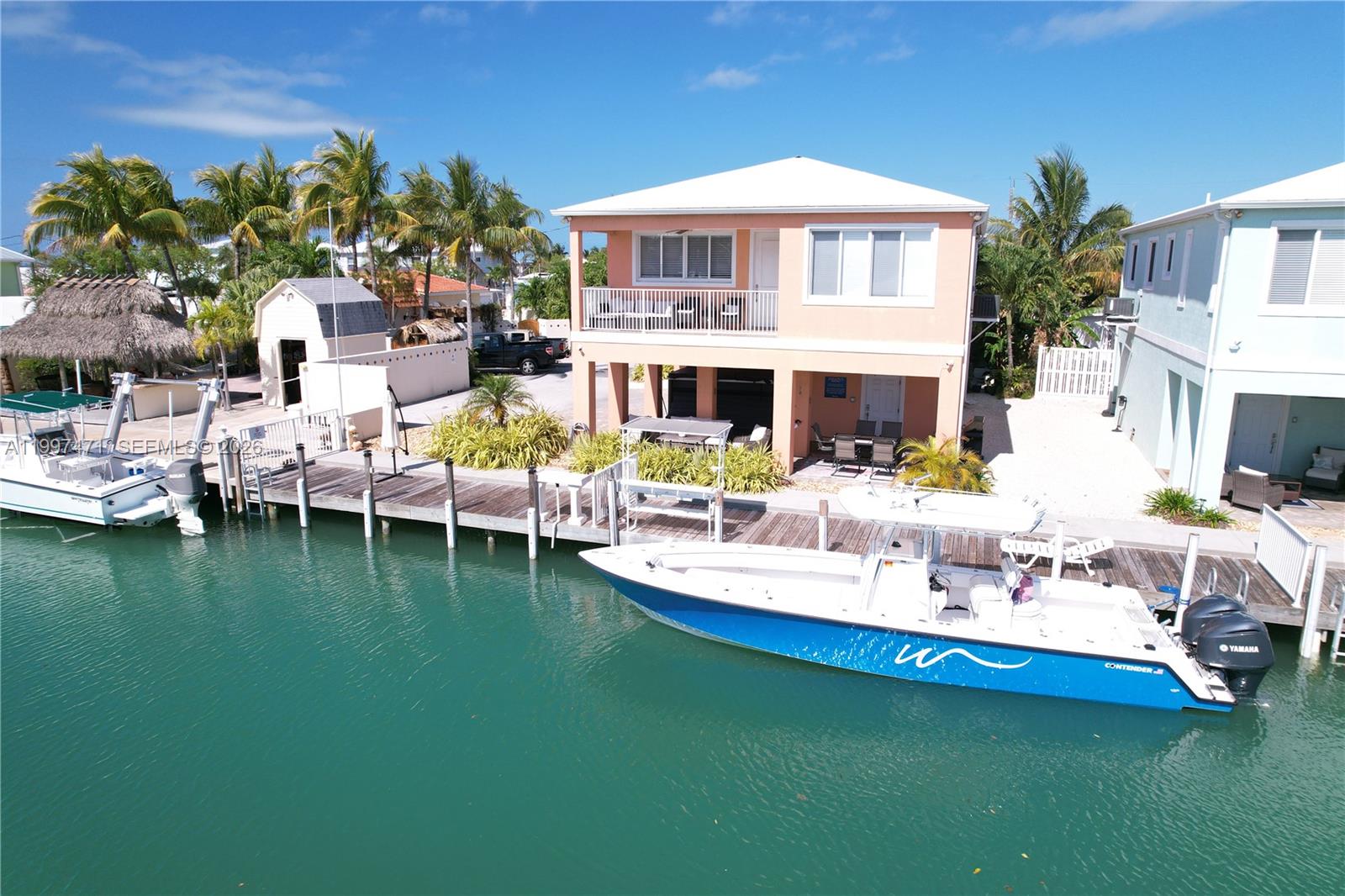 Amazing opportunity in the heart of Marathon, FL with full ocean access view. Brand new construction - Rental & Airbnb okay. Beautiful home completely furnished, ready to enjoy, Jacuzzi.  5 mins airport access.