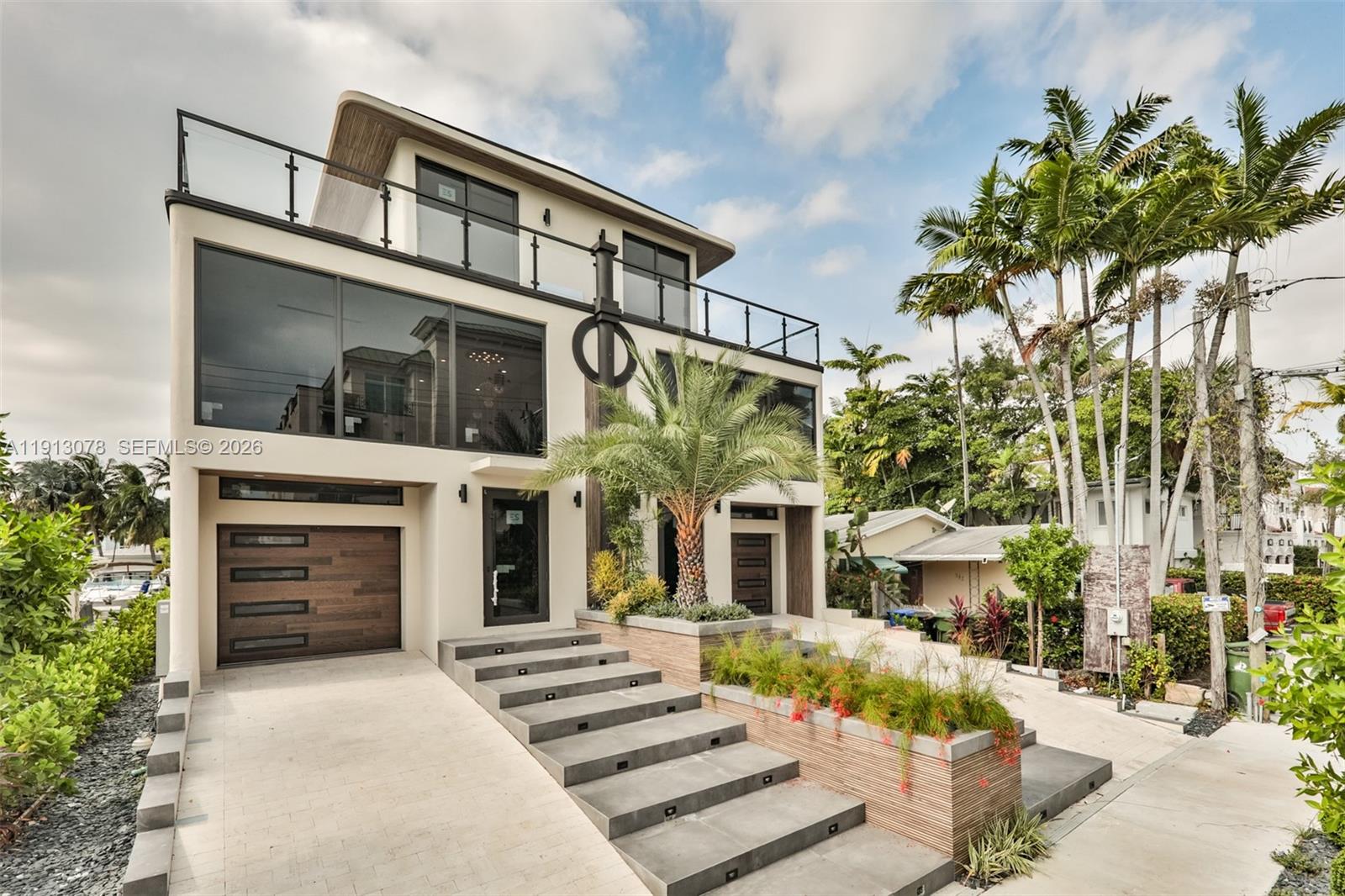 Nearly completed waterfront duplex on prestigious Hendricks Isle offering a rare opportunity to customize final finishes without the full construction timeline and capture immediate upside at approx. $126K to completion. Each residence features 4BR/4.5BA, 3,395 SF interior + 1,545 SF outdoor, double-height ceilings, rooftop terrace, balconies, pool, garage, and driveway. Private dock with direct ocean access for up to a 50 FT yacht. Serene canal views from living and primary suite. Ideal for end-users or investors seeking value-add in a prime Las Olas location. Minutes to beach, dining, and entertainment.
