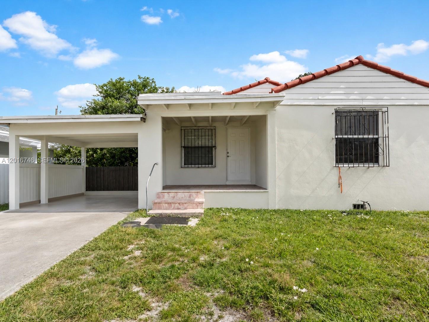 Perfect opportunity for first time homeowners or investors alike! This 3 Bed, 1 Bath single-family home offers comfort, functionality, and incredible value in a convenient central location. This property features spacious living areas, an updated kitchen with ample cabinetry and storage, generously sized bedrooms, and a functional floor plan ideal for both everyday living and entertaining.

Step outside to a spacious private backyard with endless potential to create your dream outdoor oasis, garden retreat, or the perfect space for year-round entertaining. Additional highlights include a dedicated laundry room with washer and dryer, ample parking, a covered carport, and a detached storage shed offering plenty of extra storage space.

Conveniently located near major highways, shopping, dining, parks, and schools, this home offers easy access to everything South Florida has to offer. Schedule your private showing today!