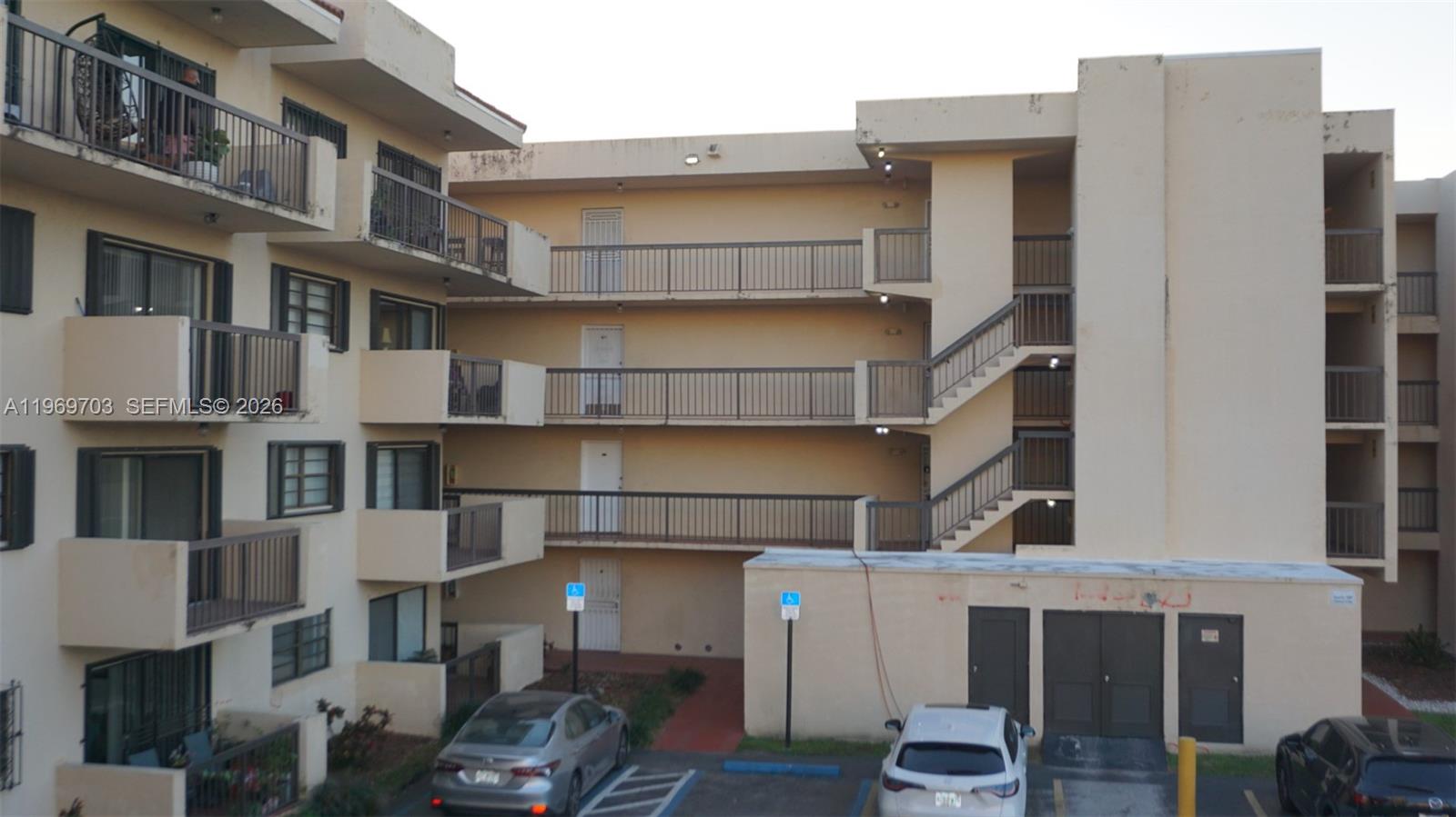 RENOVATED BUILDING. POOL VIEW. Spacious 2 bedroom, 2 bath condo in the heart of Westchester featuring a split floor plan, great natural light, and a wraparound balcony overlooking the community pool. The unit offers an ensuite primary bedroom with a walk-in closet, a second bedroom ideal for guests or a home office, and an in-unit washer and dryer. Located on the second floor with two deeded, assigned parking spaces. While the condo could use some minor updates, it presents a strong value-add opportunity. Conveniently located near Florida International University, Miami International Airport, major highways, shopping, and dining, with new hospital construction nearby supporting future demand.