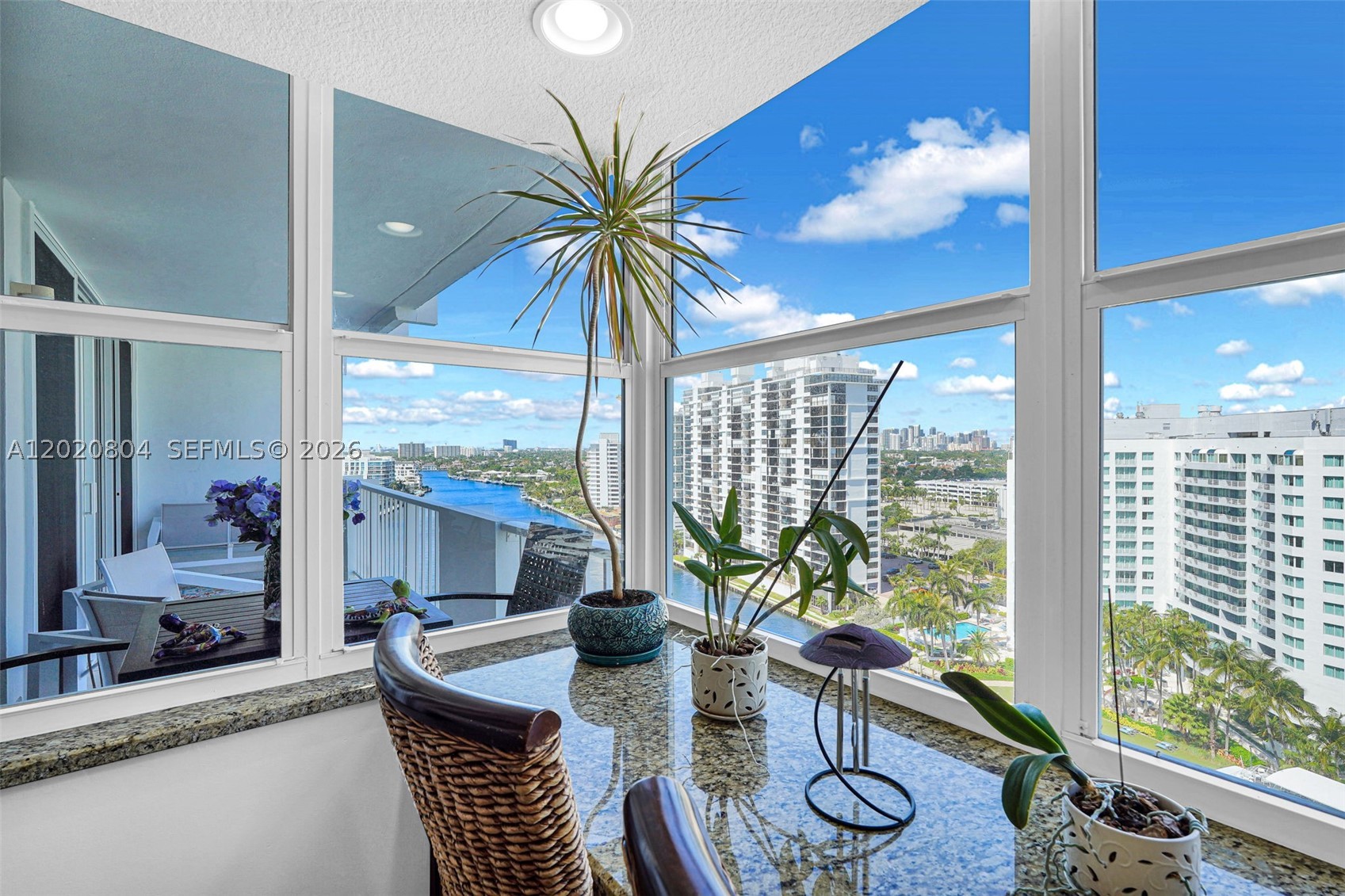 Freshly Painted White! Experience elevated waterfront living in this beautifully upgraded 17th-floor 2BR/2BA residence - breathtaking panoramic Ocean, Direct Intracoastal, and City Skyline views from your private balcony. Boat activity by day / stunning sunsets by night in one of Ft Lauderdale’s most desirable waterfront locations near the beach, Las Olas Blvd, Galleria Mall, Birch State Park, dining & shopping. Semi-private elevator entry. 24-hour security. Spacious residence featuring rectified porcelain flooring throughout the main living areas, bamboo flooring in the bedrooms, floor-to-ceiling hurricane-impact windows + doors, abundant natural light, built-in desk area. The renovated kitchen showcases stone countertops, Medallion wood cabinetry, recessed lighting, premium Thermador built-in oven and microwave, and an Electrolux refrigerator. LG washer/dryer. Wake up to ocean views from the bedrooms, including a spacious primary suite w/ a walk-in closet. Two parking spaces + storage unit included. Residents enjoy resort-style amenities: heated rooftop pool, fitness center, new sauna, BBQ grills, community room, pet park, drop-off boat dock. 50-year inspection complete. Major building improvements include pool, updated electrical & plumbing systems, new elevator, renovated lobby, additional capital improvements. Exceptional opportunity for a primary residence, seasonal getaway, or waterfront investment in the heart of Fort Lauderdale. Video Tour Available.