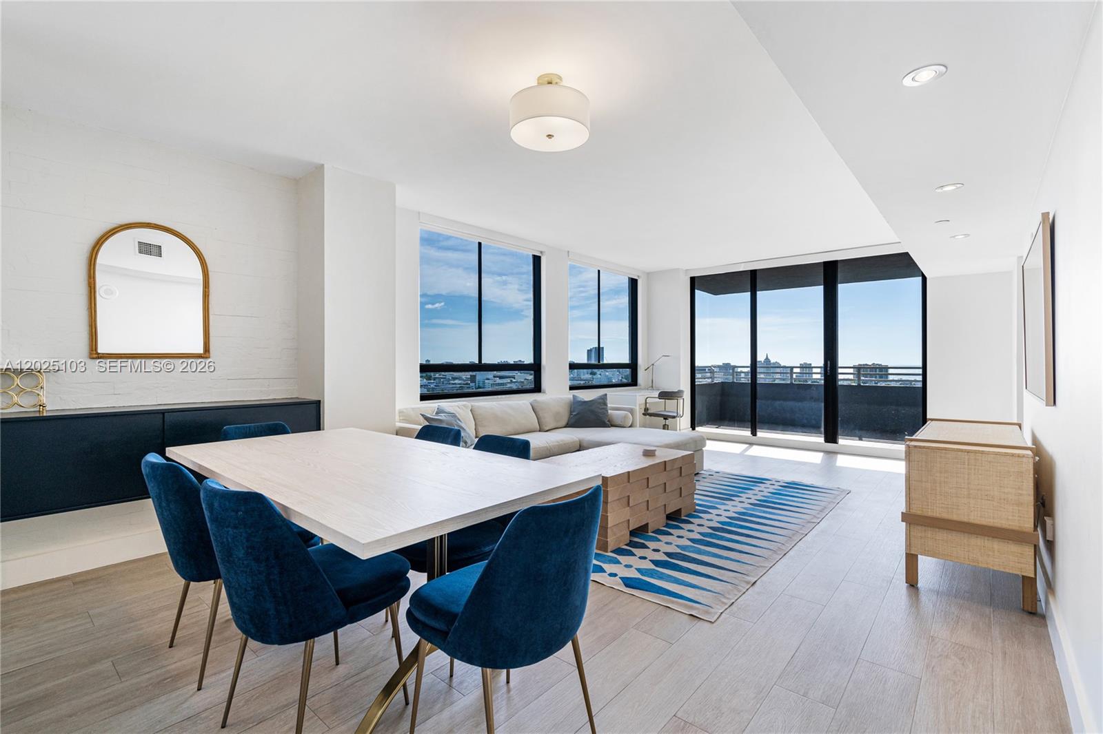 Discover the epitome of Miami Beach living at The Waverly South Beach. This exceptional 2-bedroom, 2-bathroom corner unit boasts expansive views, flooding the space with natural light and offering a panoramic vista unmatched in the area. Recently remodeled and tastefully furnished, the residence exudes modern elegance, highlighted by an oversized terrace perfect for soaking in the city's vibrant atmosphere. Residents of The Waverly South Beach enjoy a host of amenities, including full-service concierge and valet, a state-of-the-art gym, a tennis court, BBQ area, and a bayfront pool. Located in the heart of Miami Beach, this residence offers not just a home but a lifestyle, where urban convenience meets coastal tranquility.