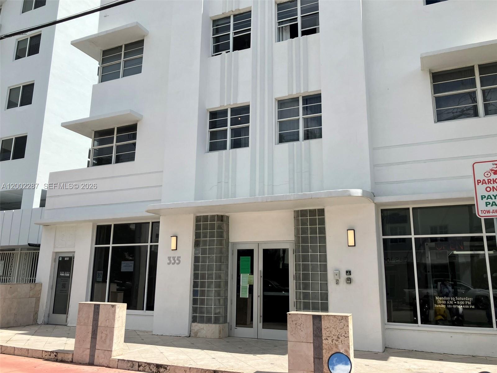 One bed / one bath apartment. Short term rent allowed. Bright unit o famous Ocean Drive in South Beach. Oceanfront on the beautiful white sands beaches. Recently finished bike path. Walk to top restaurants, 3rd St Park, Shops and entertainment. Amenities include WIFI, pool, Cable, Internet, hot water, & electricity, all covered by HOA. Residents have the right to use one big umbrella and 2 chairs for free daily. Income producer property with BTR (Business Tax Receipt) active license. Airbnb include.
Easy to show. Please make your appointment through Showing Assist.