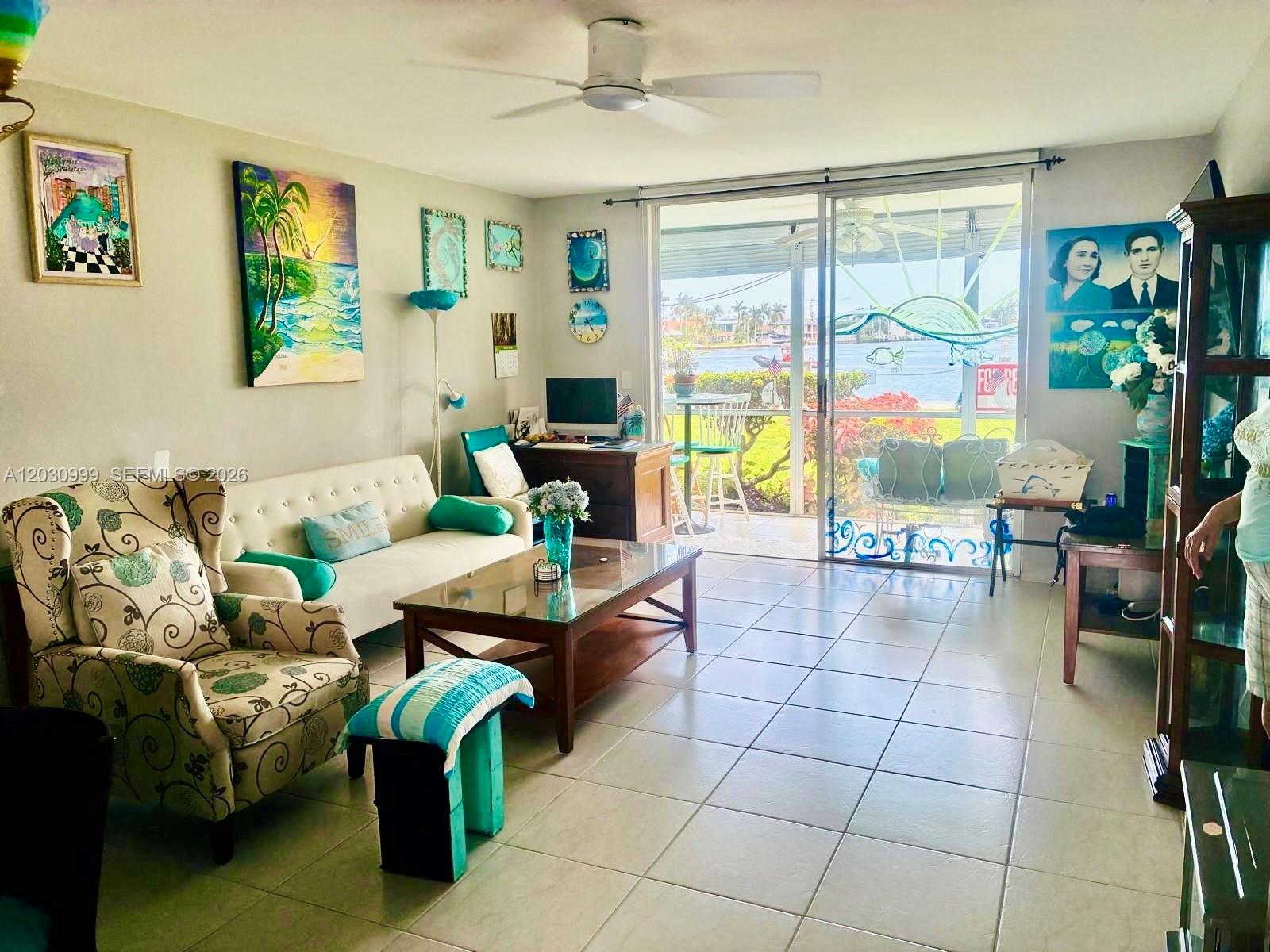 Experience waterfront views in this beautifully furnished 1-bedroom, 1-bath residence in the highly desirable Point East 55+ community. Enjoy breathtaking Intracoastal water views from your private porch. Conveniently located on the 1st floor. This move-in-ready unit comes fully equipped with a modern kitchen, upgraded bathroom, and high-end finishes. Point East is a gated 55+ waterfront community offering resort-style amenities, including a clubhouse, swimming pool, fitness center, walking paths, and community activities. Ideally located near shopping, dining, beaches, and major highways, this is South Florida living at its finest.