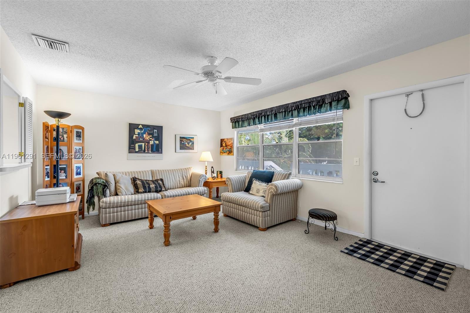 Welcome Home to this quiet and peaceful 1 bed 1 and half bath Condo with rare newer Central Air and new hot water tank.This is a very quiet area with Le Club Pool close by or head over to the 5 Star World Class Clubhouse complete with Fitness and exercise rooms, woodworking , Art,ceramic, Dance,music and many classes and hobby rooms . Movie and shows with over 70 clubs to join.Fully furnished and completely ready for you to move right in. This home is spotless and well taken care of with many great features. Very warm and comfortable with lots of upgrades inside and  in immaculate condition.Do not miss this one.Fine Dining and Quality shopping all close by.
