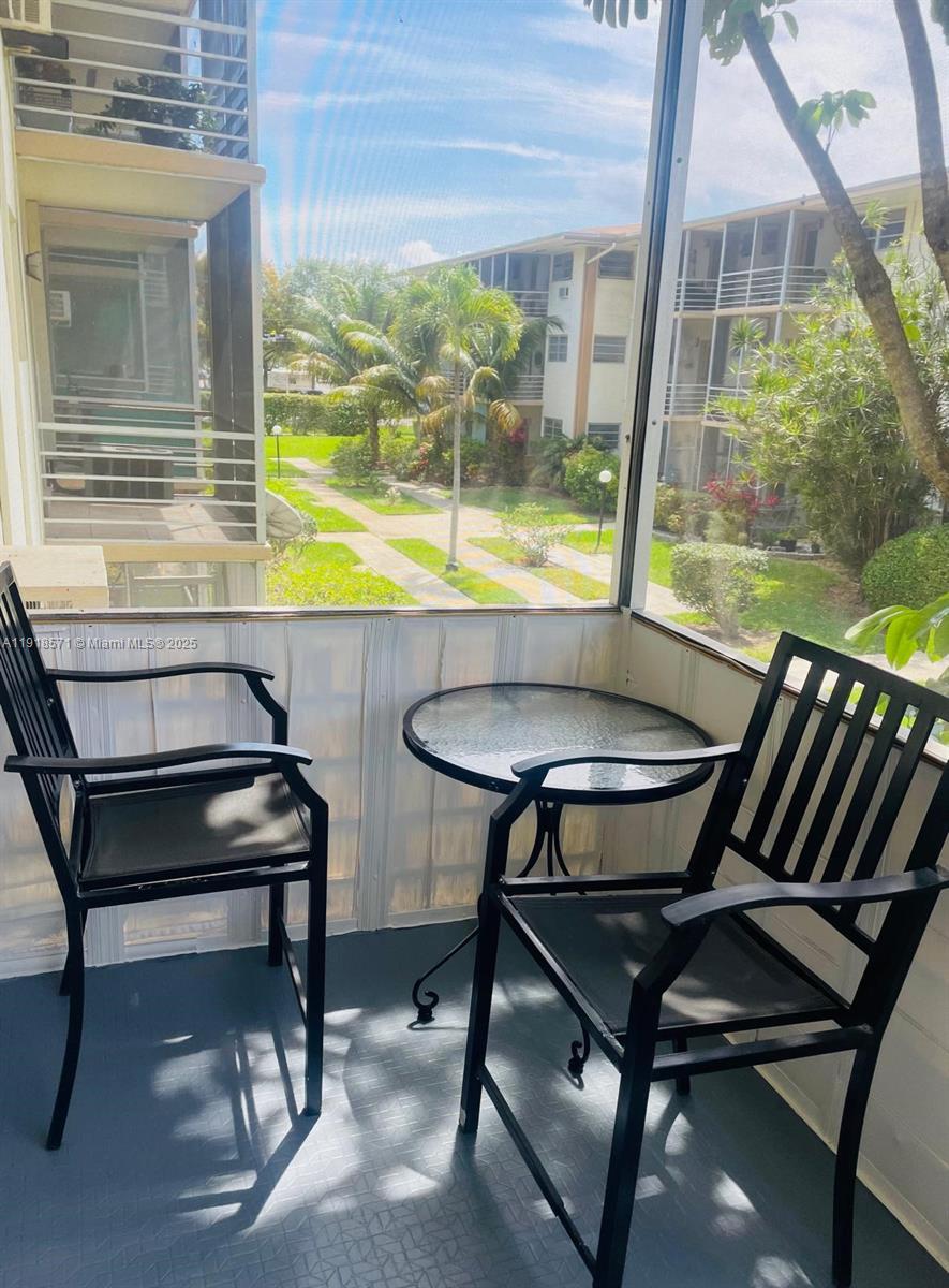 Lovely 1-Bed, 1- bathroom unit in a very well-maintained 55 plus  community in North Miami Beach. Features updated cabinets, fresh paint, 2 wall AC units, and a screeed balcony. laundry on the same floor, elevator access. Enjoy 2 pools, (1 heated). a clubhouse, and activities. Maintenance includes taxes & land lease. No mortgage, cash Only. rentals allow 3 months per year. Great location near shopping!!!