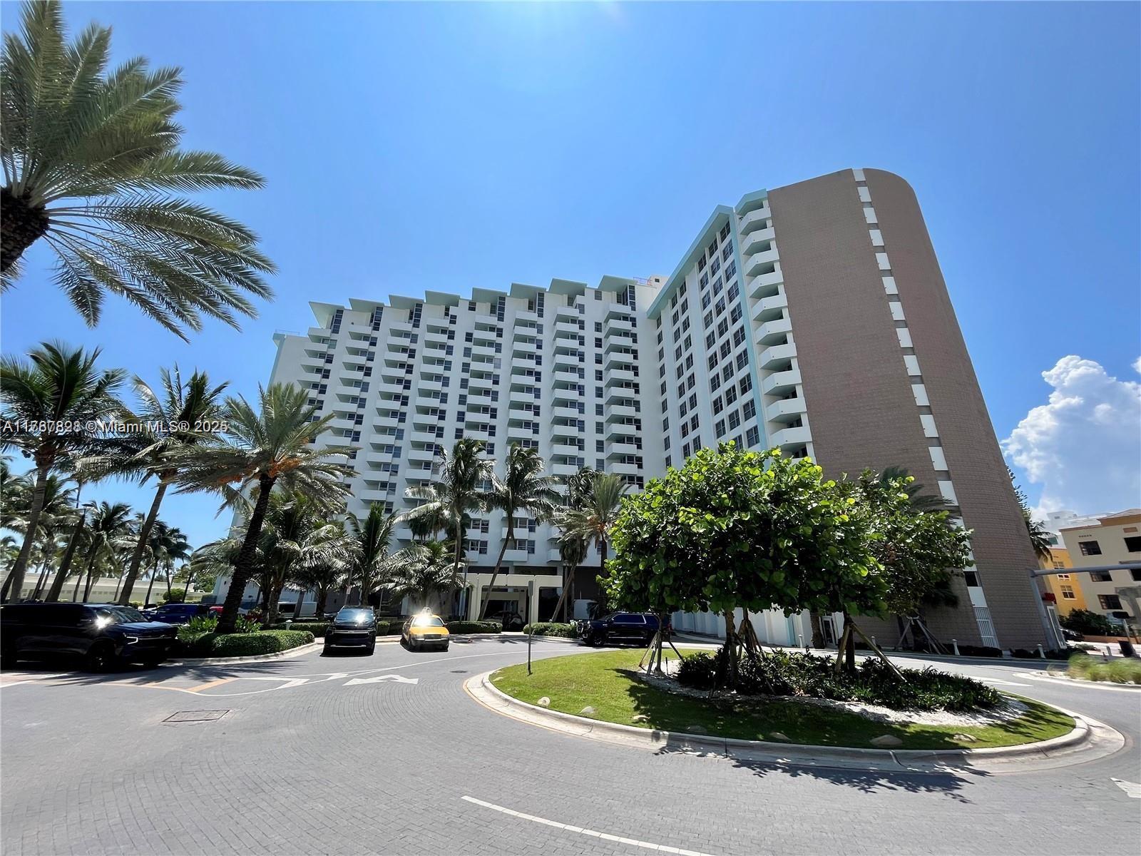 Nice updated studio located in Triton Towers Condo in Mid Miami beach,  Nice open city view from this comfortable size unit with Balcony . Building features direct beach access with beach service included for the first 25 to arrive at beach daily. Enjoy amenities including two pools heated pool to open be opening soon, laundry facilities on every floor. The features 24-hour front desk service, on-site management, and security. Schedule appointments to show today! Unit is available June 10,202. Parking is not included but is available to rent a space from the association at $1500 per yearly contract's. Can only be shown weekdays after 6:30.