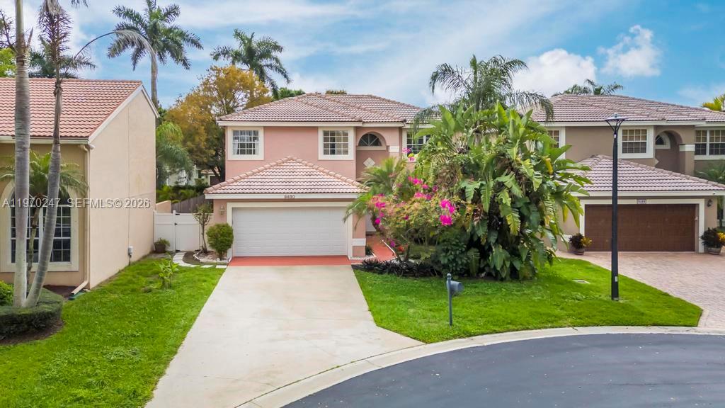 Beautifully maintained 2-story, 4-bedroom, 2.5-bath home with a 2-car garage, ideally situated on a quiet cul-de-sac with serene lake views in the highly sought-after gated community of Symphony Bay.
This home features a spacious layout and a large, private fenced backyard—perfect for relaxing or entertaining. Recent updates include a new A/C (2024), renovated downstairs half bath and upstairs guest bathroom (2021), updated electrical panel, newer washer and dryer, and garage door. Custom closet shelving adds both style and functionality. Symphony Bay, is a charming community of just 142 residences with a LOW HOA. Residents enjoy access to a stunning clubhouse with a heated pool, available for private events, along with top-tier amenities including a fitness center, basketball court, tennis and pickleball courts, and a newly updated playground. This home is truly a hidden gem in West Boca Raton.