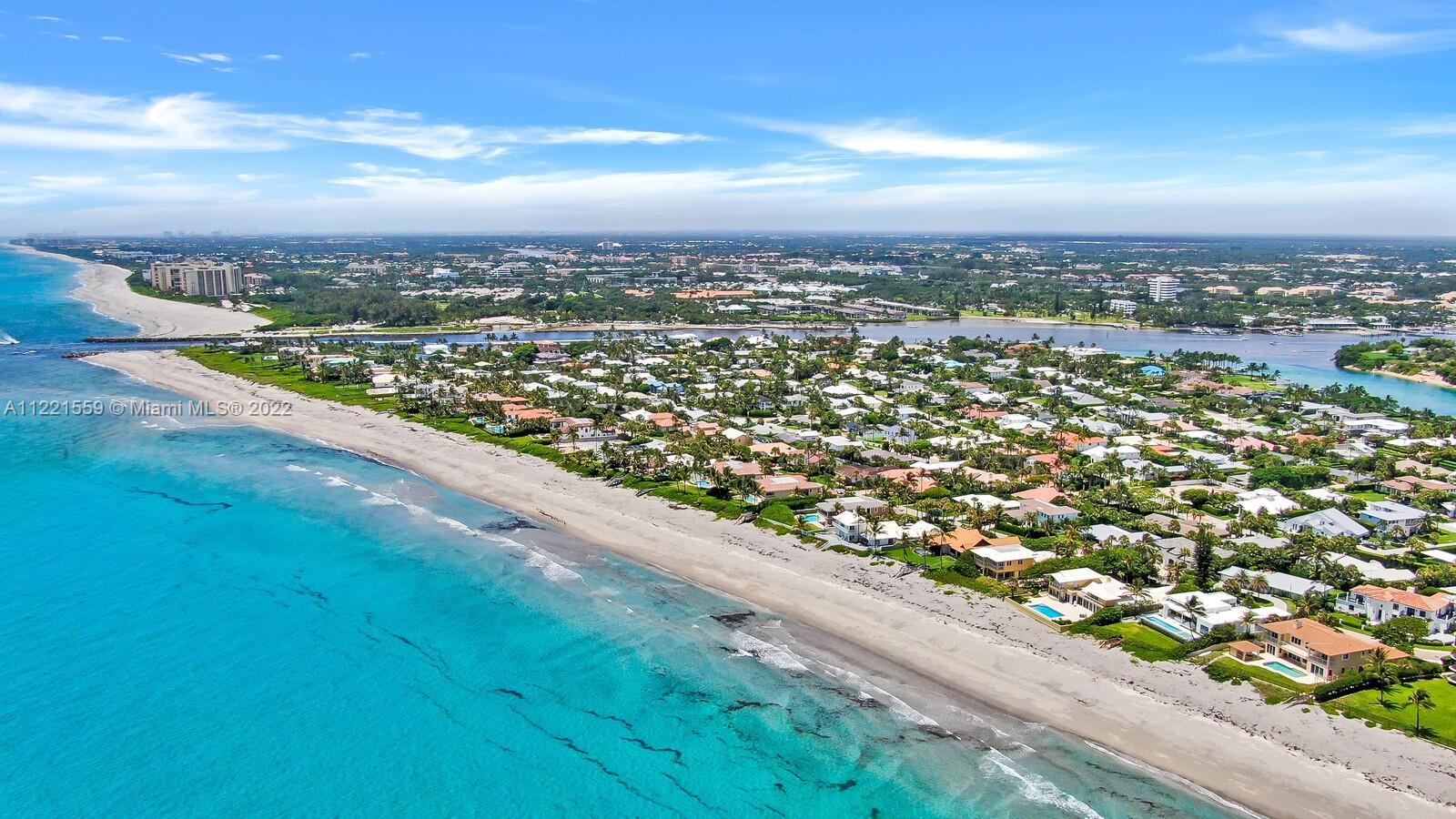 Extremely rare opportunity to own a double lot on the ocean in Jupiter Inlet Colony.  Enjoy approximately 175 feet of unobstructed oceanfront views with almost an entire acre of land in one of the most desirable communities in Jupiter.    
Property has main house and pool, separate detached garage and separate detached guest house.  The property does need some updating but has enormous potential given the size and location.  Can be subdivided into two lots.  This is the only available property in Jupiter Inlet Colony to offer so many options and potential. Demolition proposal and surveys available. Beach Club and Marina memberships also available.