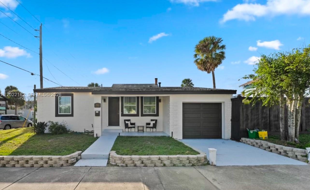 BEACHSIDE LIVING AT ITS BEST! Welcome to this beautifully remodeled beachside home located on a charming corner lot just steps from the beach, waterpark, boardwalk, Ocean Center, pier, restaurants, and more. This Florida retreat offers the perfect blend of comfort and coastal living with a private pool and backyard oasis that truly feels like vacation mode every day. NO HOA!!
The home features a new HVAC system and plumbing, custom high quality cabinetry, closets, and vanity, along with an attached garage complete with washer, dryer, and plenty of storage space. The bathroom showcases a beautifully updated shower design, while the irrigation system makes lawn maintenance easy and convenient. Tastefully remodeled throughout, this move in ready gem is a must see!