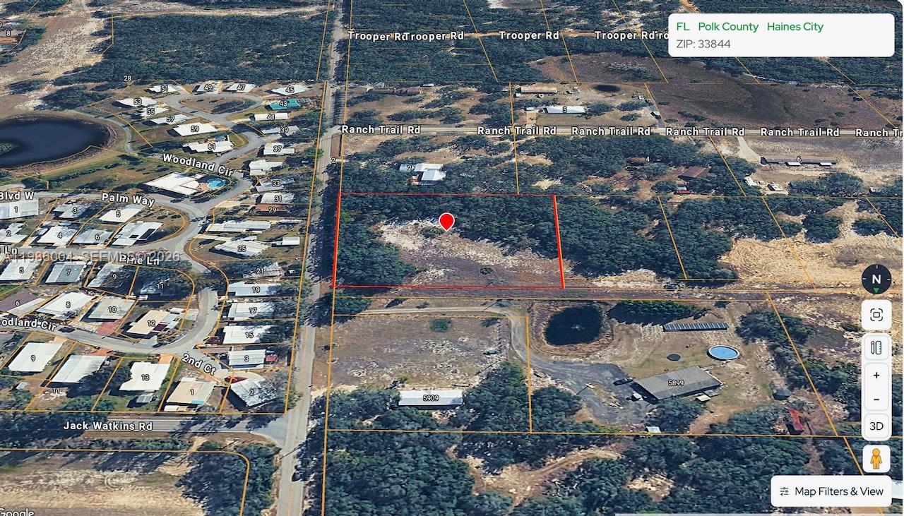 Rare 2.24-acre CORNER lot in rapidly growing Haines City! BEST PRICED per buildable acre in the area.  GREAT location with 330 feet of road access on Jennings Rd.   Zoned RESIDENTIAL and ready for your ranch-style or custom home, this double lot provides easy road access, peaceful surroundings, and no HOA or CDD. Lot is partially cleared on the north side.  Enjoy the best of both worlds—quiet living only 10 minutes from Lake Marion and a short drive to town amenities. Power at the road, needs well and septic.  Perfect spot to build your Florida lifestyle!