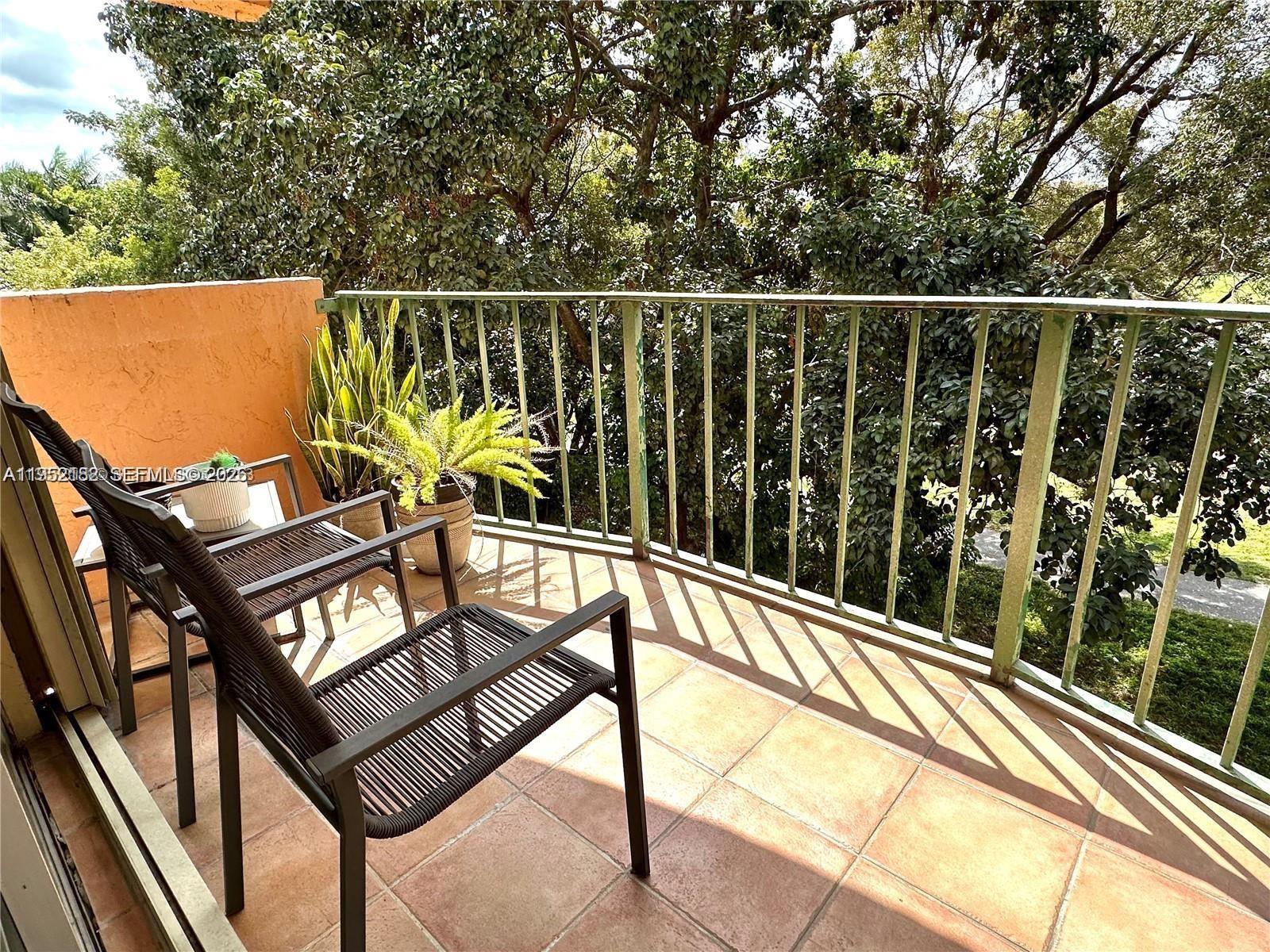 Spacious 1-bedroom, 1-bath apartment Penthouse,  located on the 6th (top) floor with plenty of natural light and a large private balcony offering beautiful views of  the garden. The unit features tile flooring throughout, wood floors in the bedroom, a large primary bedroom with walk-in and additional closets, and ample storage space. The secure building offers a private lobby, elevator, and 24-hour security. Enjoy great amenities including an Olympic-size pool, spa, gym, clubhouse, and children’s play area in a clean and well-maintained community. Centrally located near Miami International Airport, Dolphin Mall, International Mall, IKEA, Walmart, Target, major highways, shopping, restaurants, and schools. Just Two (2) months for move-in